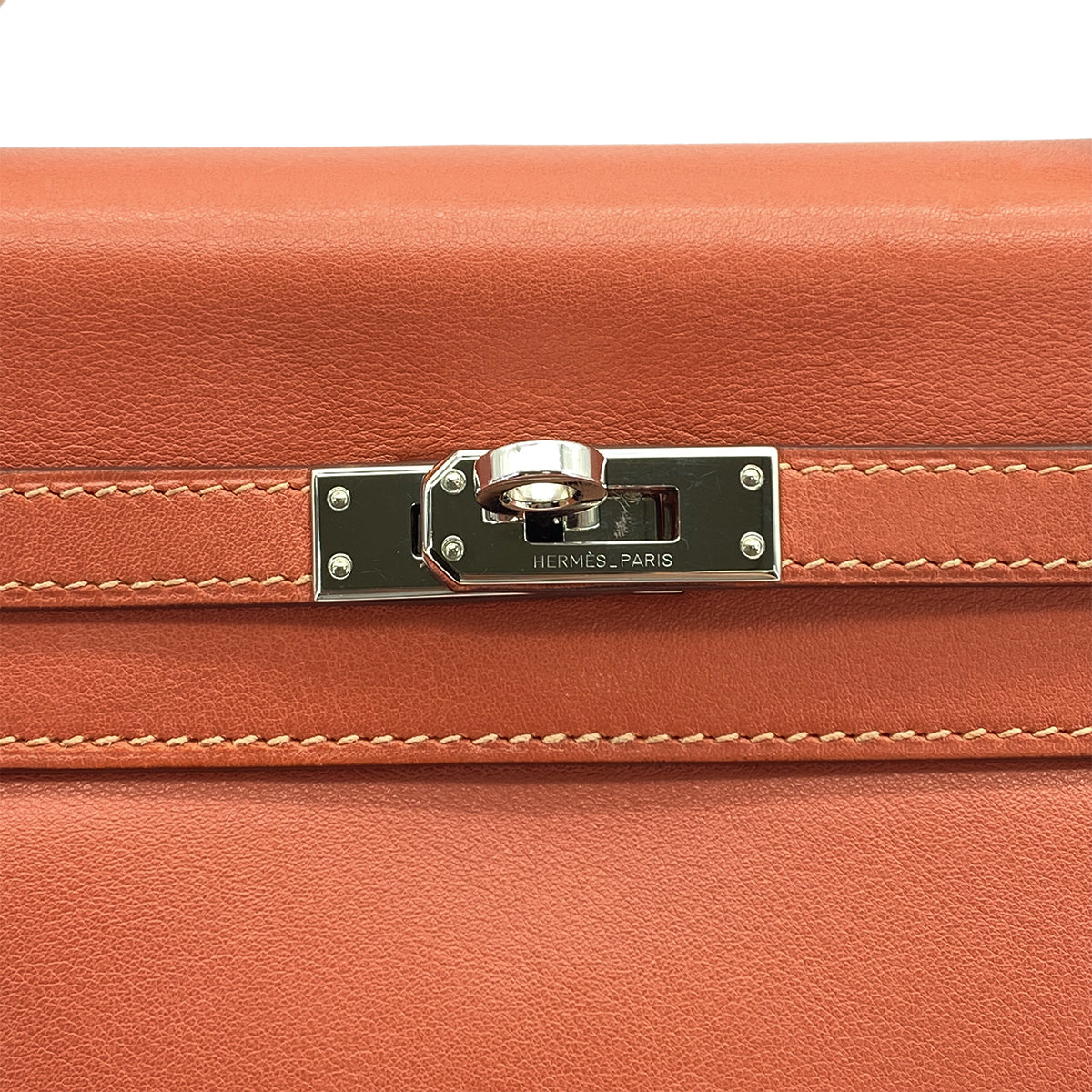 HERMES KELLY 25 RETORNE ROSY SWIFT HAND SHOULDER BAG 2008 SQUARE L PALLADIUM HARDWARE 90324810