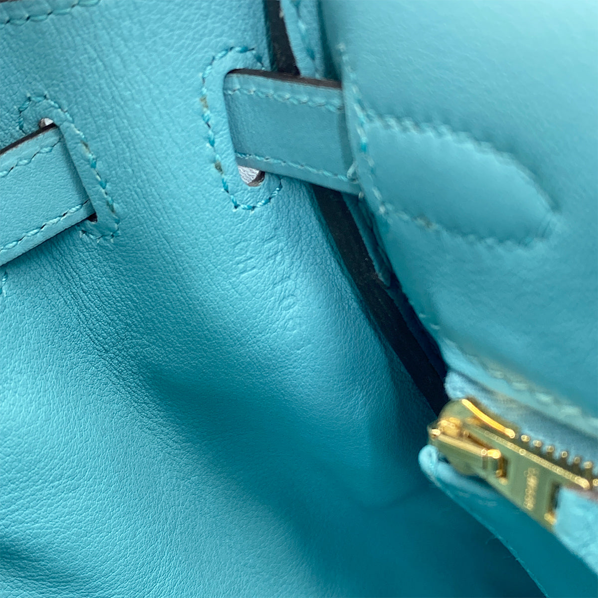 HERMES KELLY 25 RETOURNE BLUE SAINT CYR SWIFT HAND SHOULDER BAG 2015 T GOLD HARDWARE 90327251