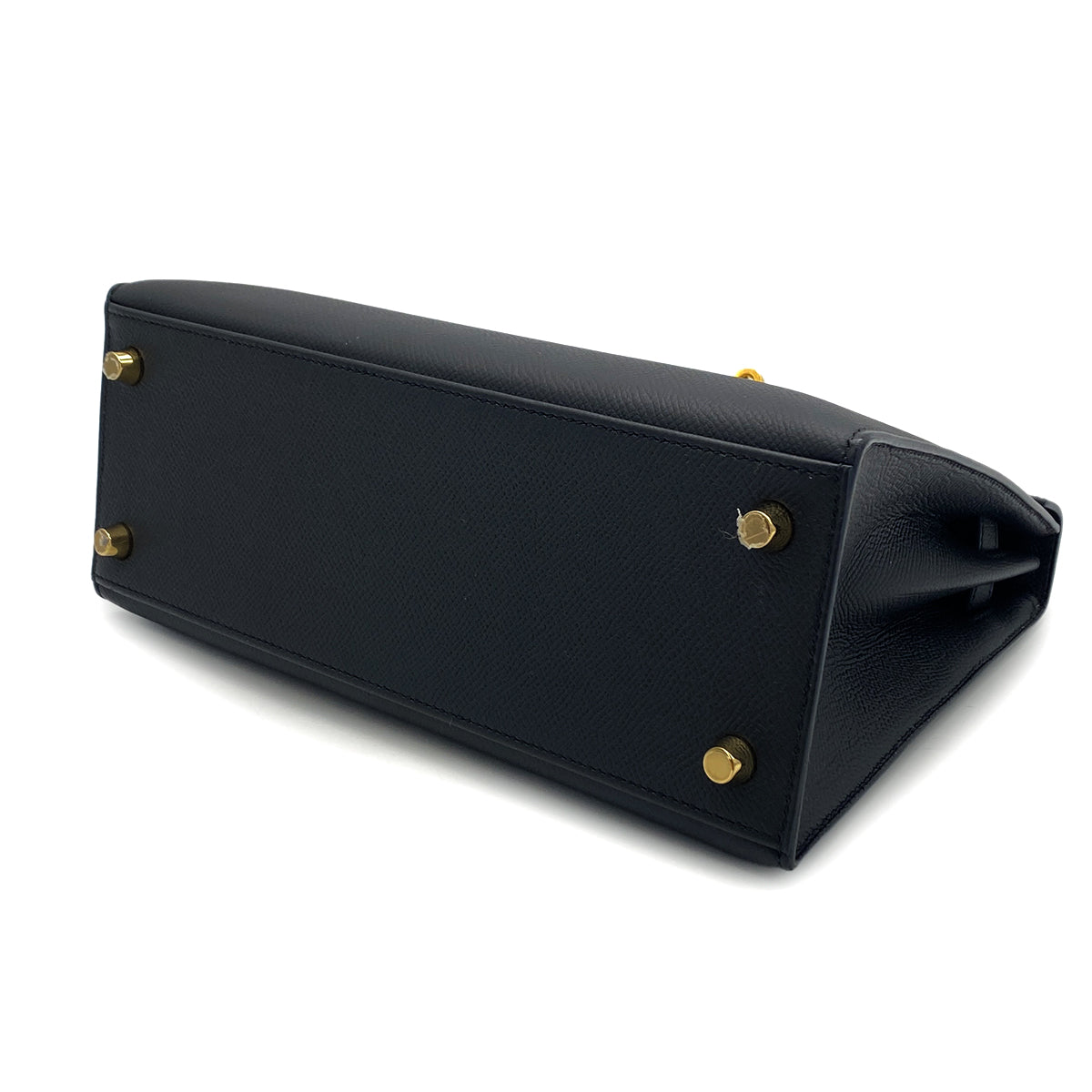 HERMES KELLY 25 SELLIER BLACK EPSOM HAND SHOULDER BAG 2021 Z STAMP GOLD HARDWARE 90325333