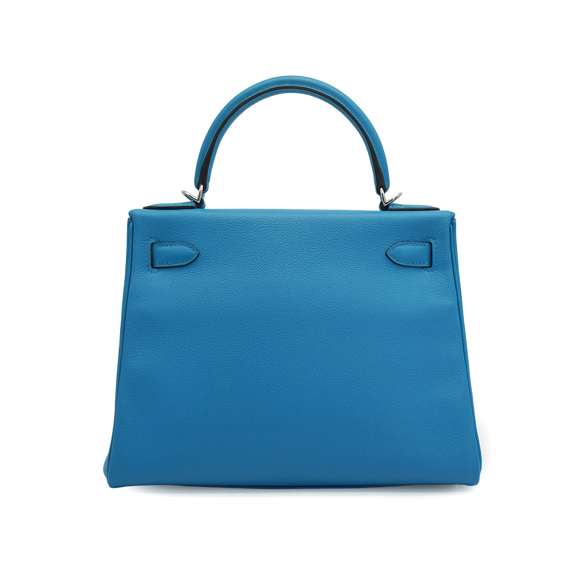 HERMES KELLY 28 RETOURNE BLEU ZANZIBAR EVERCOLOR HAND SHOULDER BAG 2017 A STAMP PALLADIUM HARDWARE 90331405
