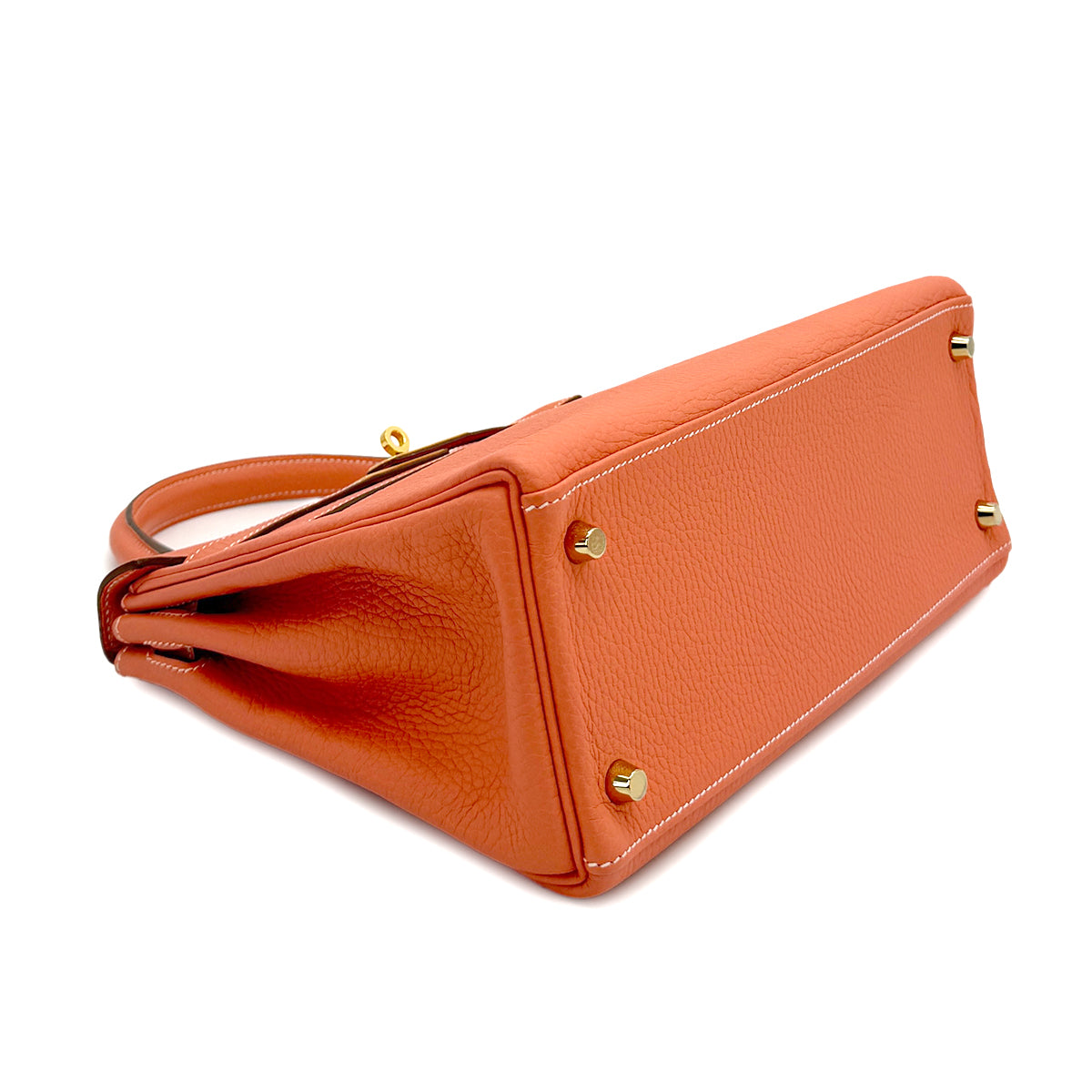 HERMES KELLY 28 RETOURNE FLAMINGO TOGO 2013 SQUARE Q GOLD HARDWARE 90312931
