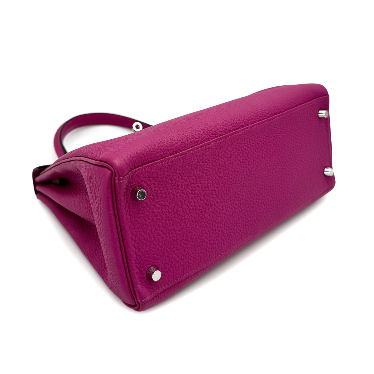 HERMES KELLY 28 RETOURNE ROSE PURPLE TOGO 2017 A STAMP PALLADIUM HARDWARE 90318751