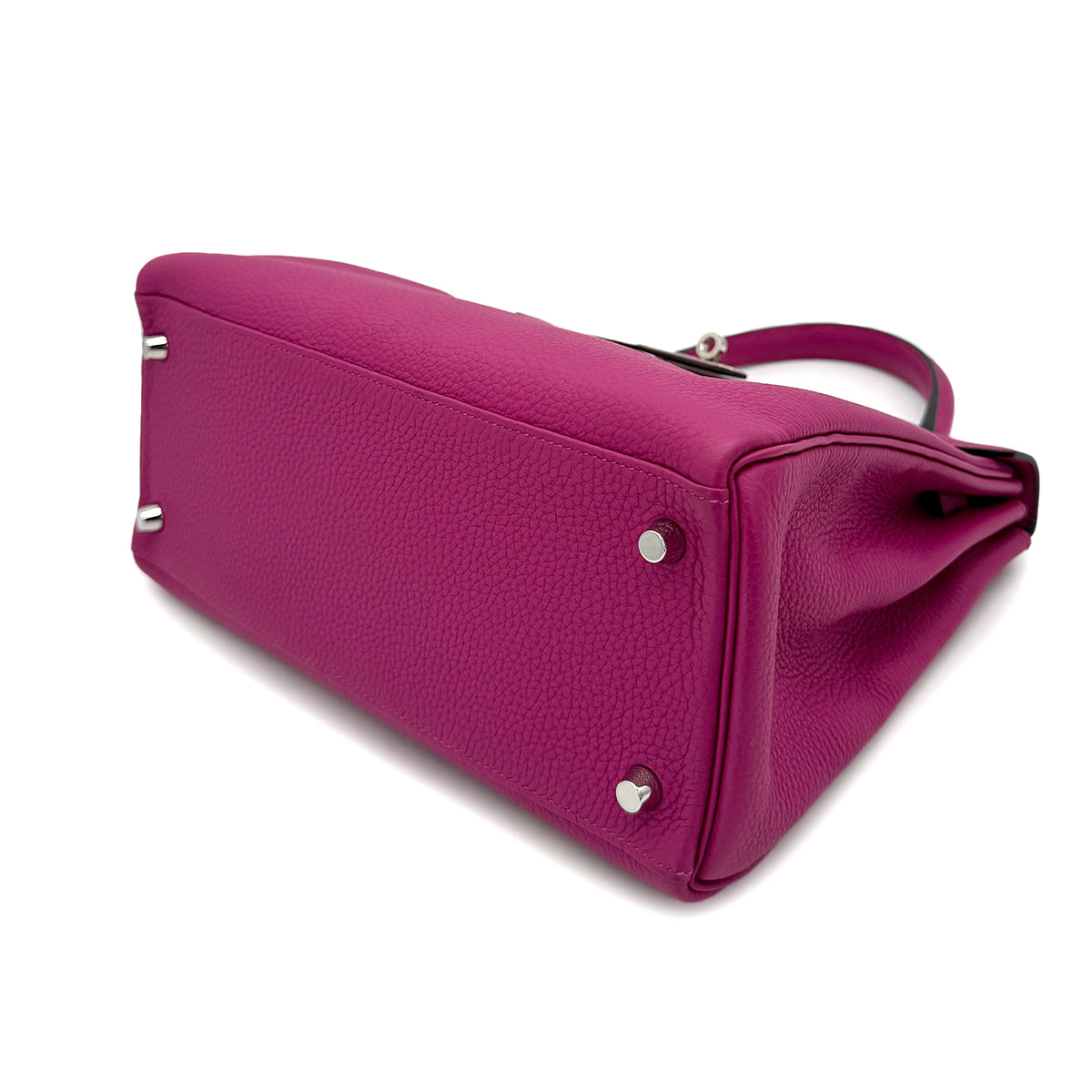 HERMES KELLY 28 RETOURNE ROSE PURPLE TOGO 2017 A STAMP PALLADIUM HARDWARE 90318751