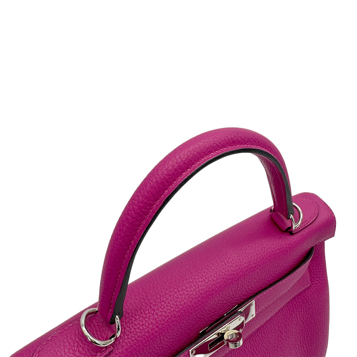HERMES KELLY 28 RETOURNE ROSE PURPLE TOGO 2017 A STAMP PALLADIUM HARDWARE 90318751
