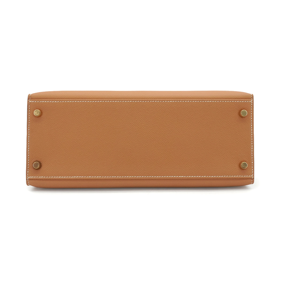 HERMES KELLY 28 SELLIER GOLD VEAU EPSOM HAND SHOULDER BAG 2005 SQUARE I GOLD HARDWARE 90341431