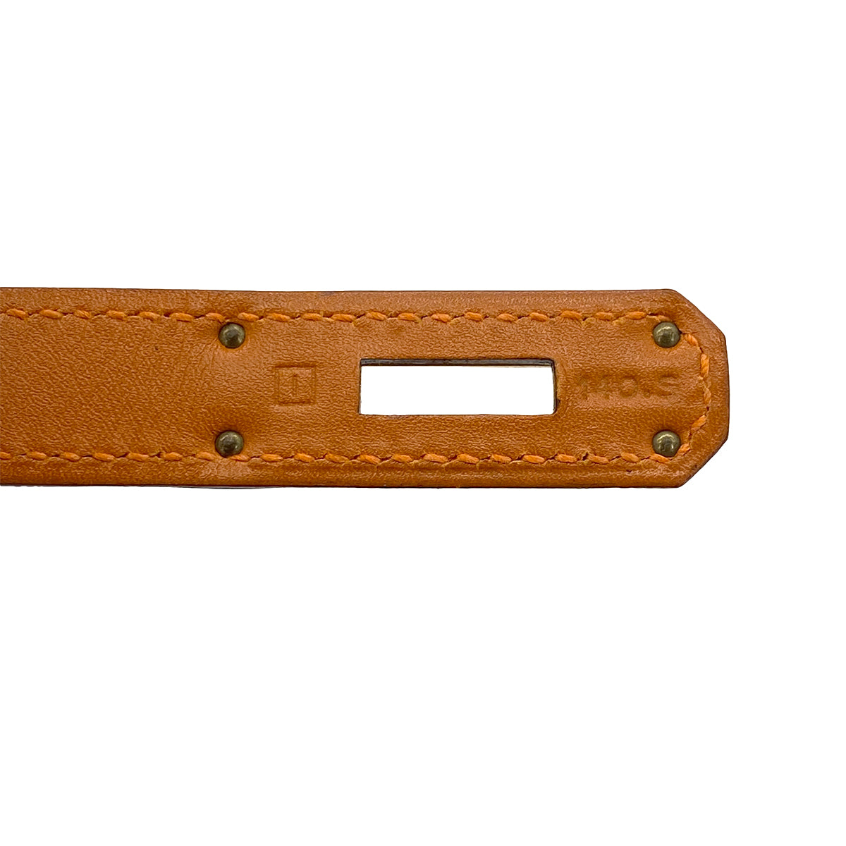 HERMES KELLY 32 RETOURNE ORANGE BOXCALF VIBRATO HAND SHOULDER BAG 2005 SQUARE I GOLD HARDWARE 90321165