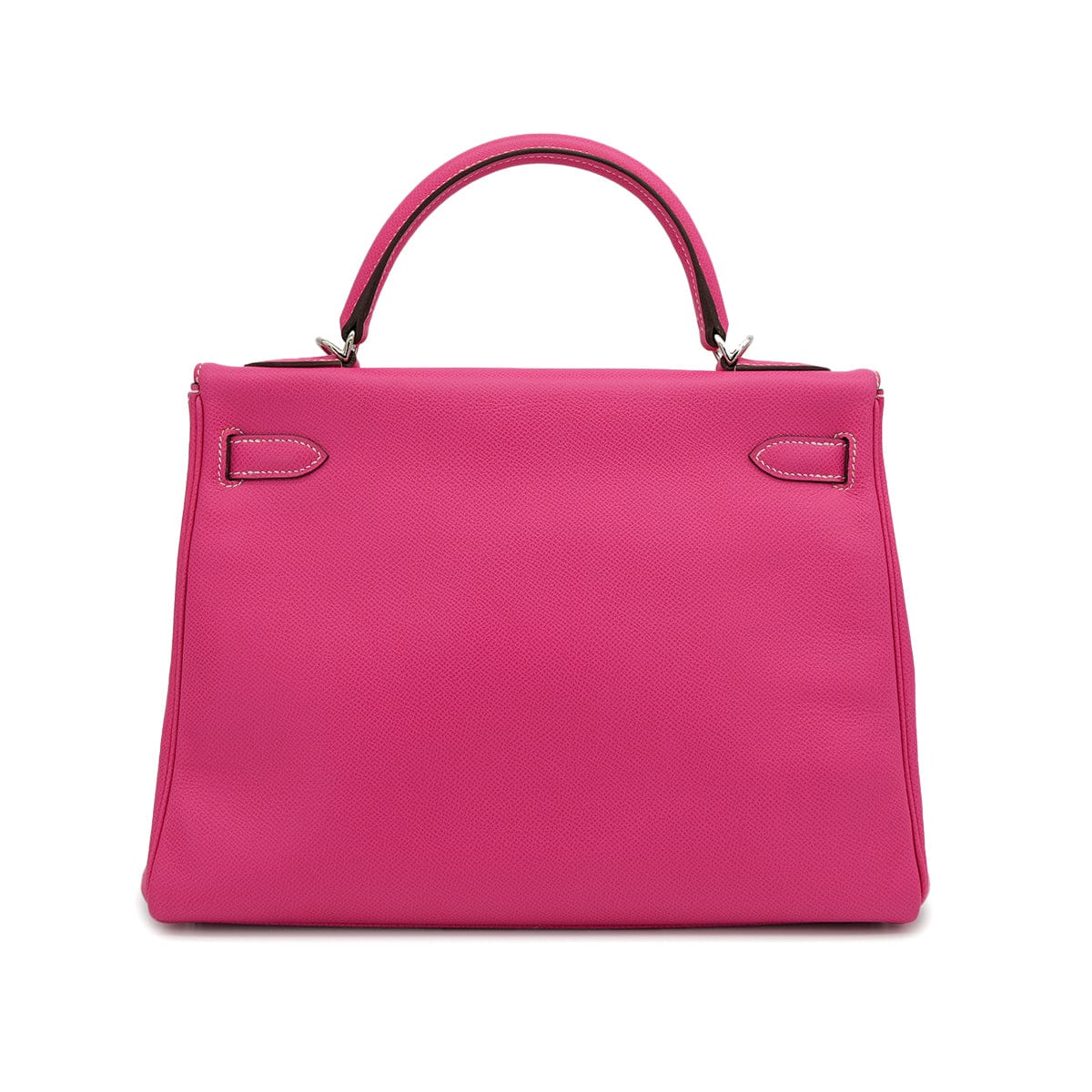HERMES CANDY KELLY 32 RETOURNE ROSE TYRIEN RUBIS VEAU EPSOM HAND SHOULDER BAG 2011 SQUARE O PALLADIUM HARDWARE 90319698