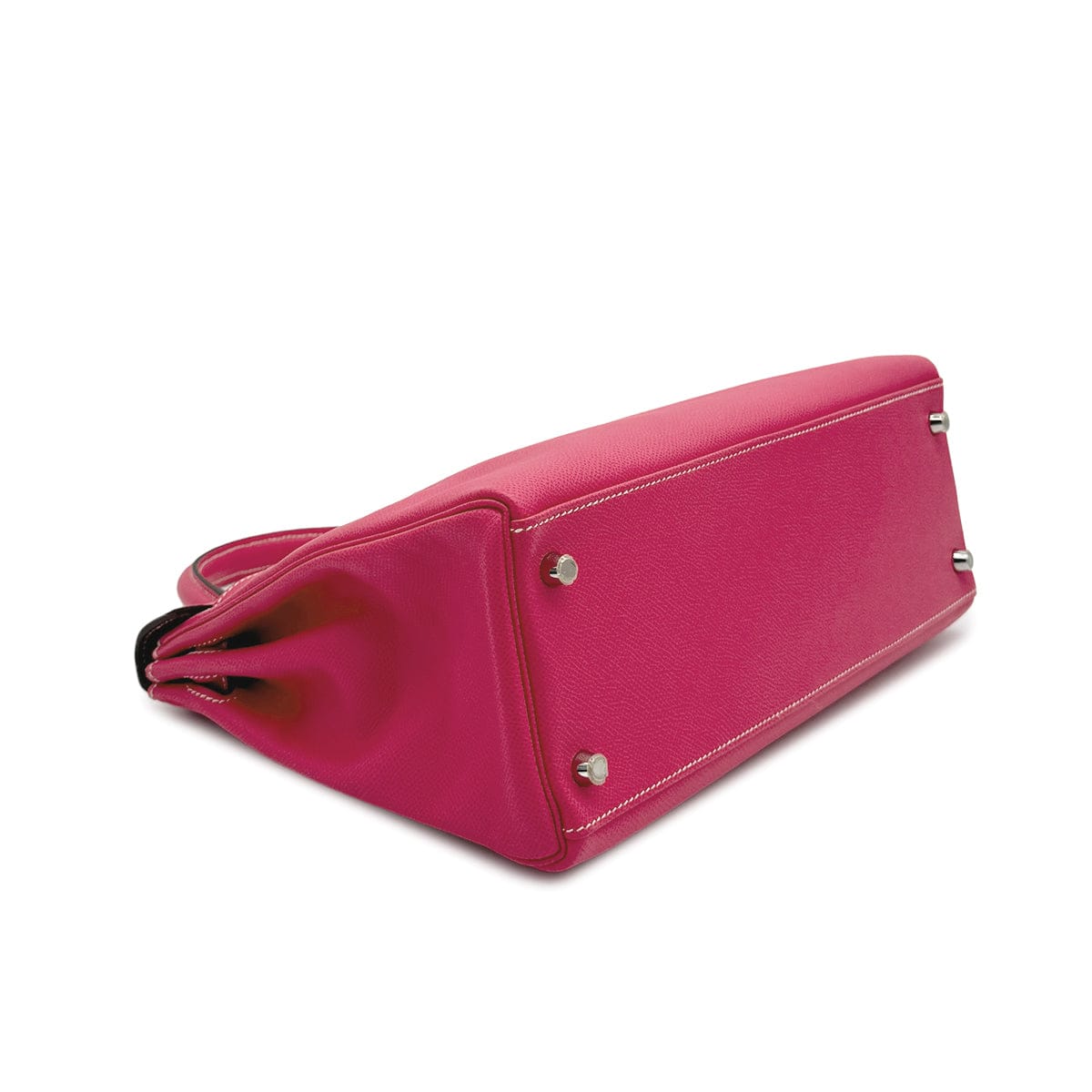 HERMES CANDY KELLY 32 RETOURNE ROSE TYRIEN RUBIS VEAU EPSOM HAND SHOULDER BAG 2011 SQUARE O PALLADIUM HARDWARE 90319698