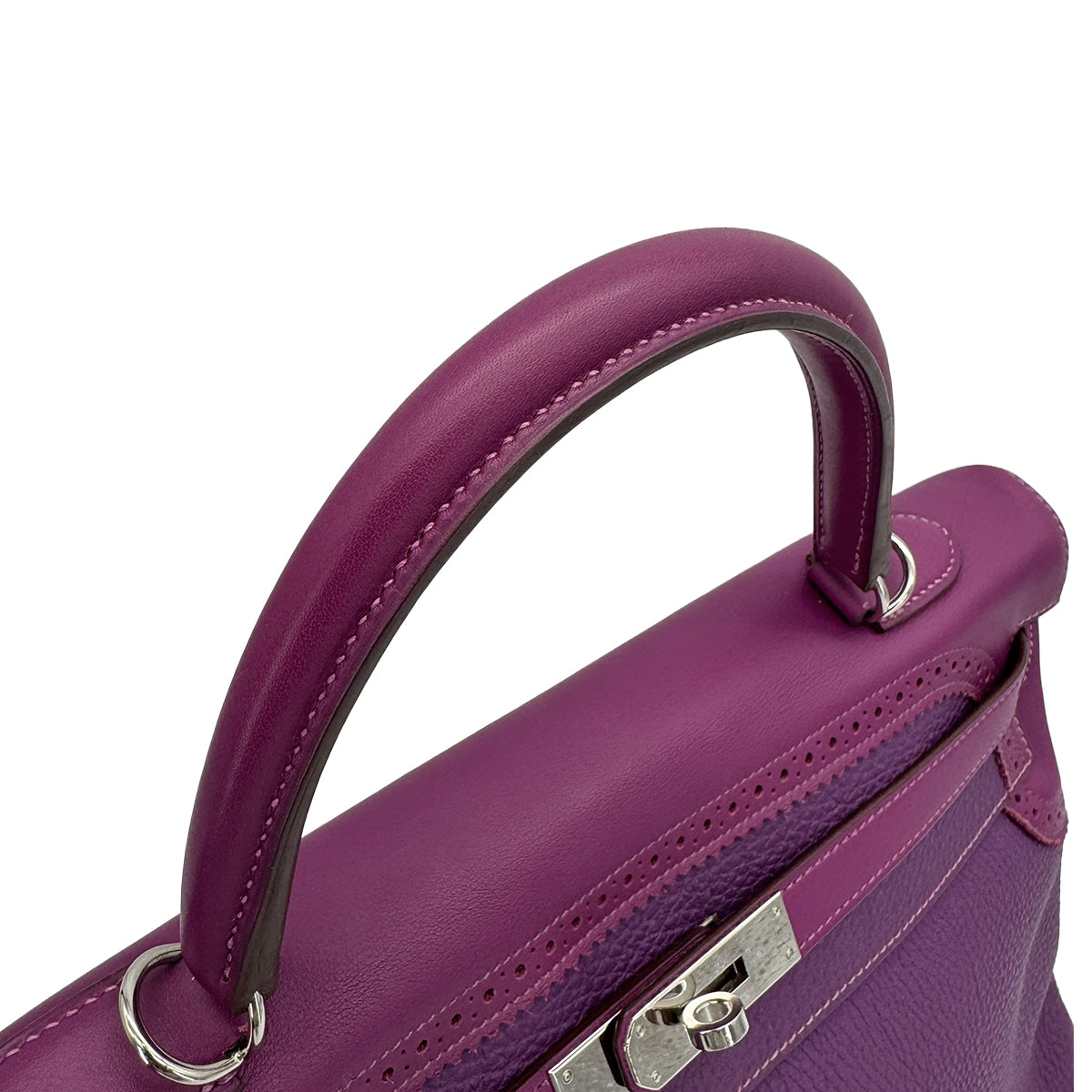HERMES KELLY35 GHILLIES RETOURNE ANEMONE TOGO SWIFT HAND SHOULDER BAG 2014 R STAMP PALLADIUM HARDWARE 90325615