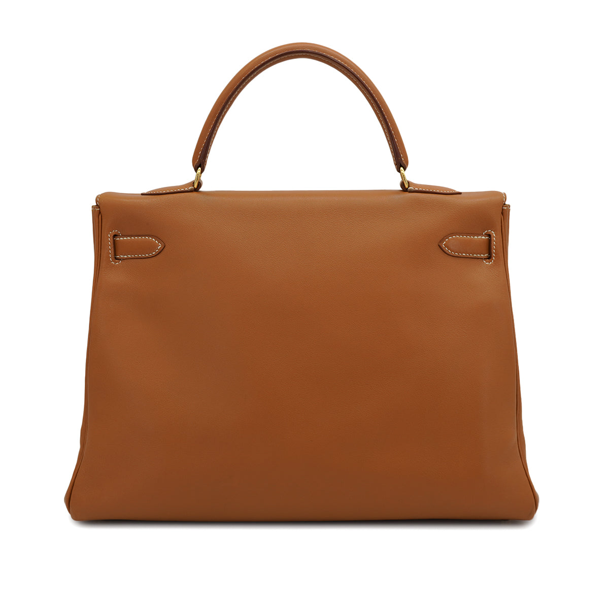 HERMES KELLY 35 RETOURNE GOLD VEAU GULLIVER HAND SHOULDER BAG 1997 SQUARE A GOLD HARDWARE 90328470