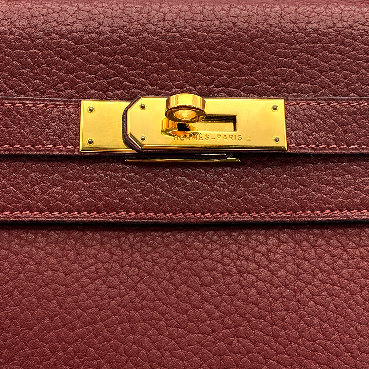 HERMES KELLY ADO GM RETOURNE ROUGE H FJORD BACKPACK 2001 SQUARE E GOLD HARDWARE 90317189