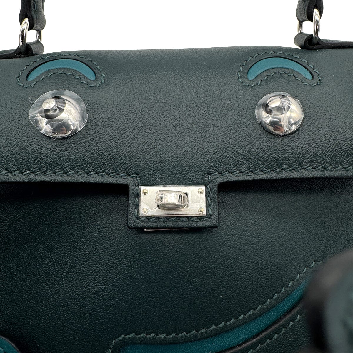 HERMES KELLY DOLL VERT CYPRESS VERT BOSPHORE VEAU SWIFT HAND BAG 2024 W STAMP PALLADIUM HARDWARE 90318743