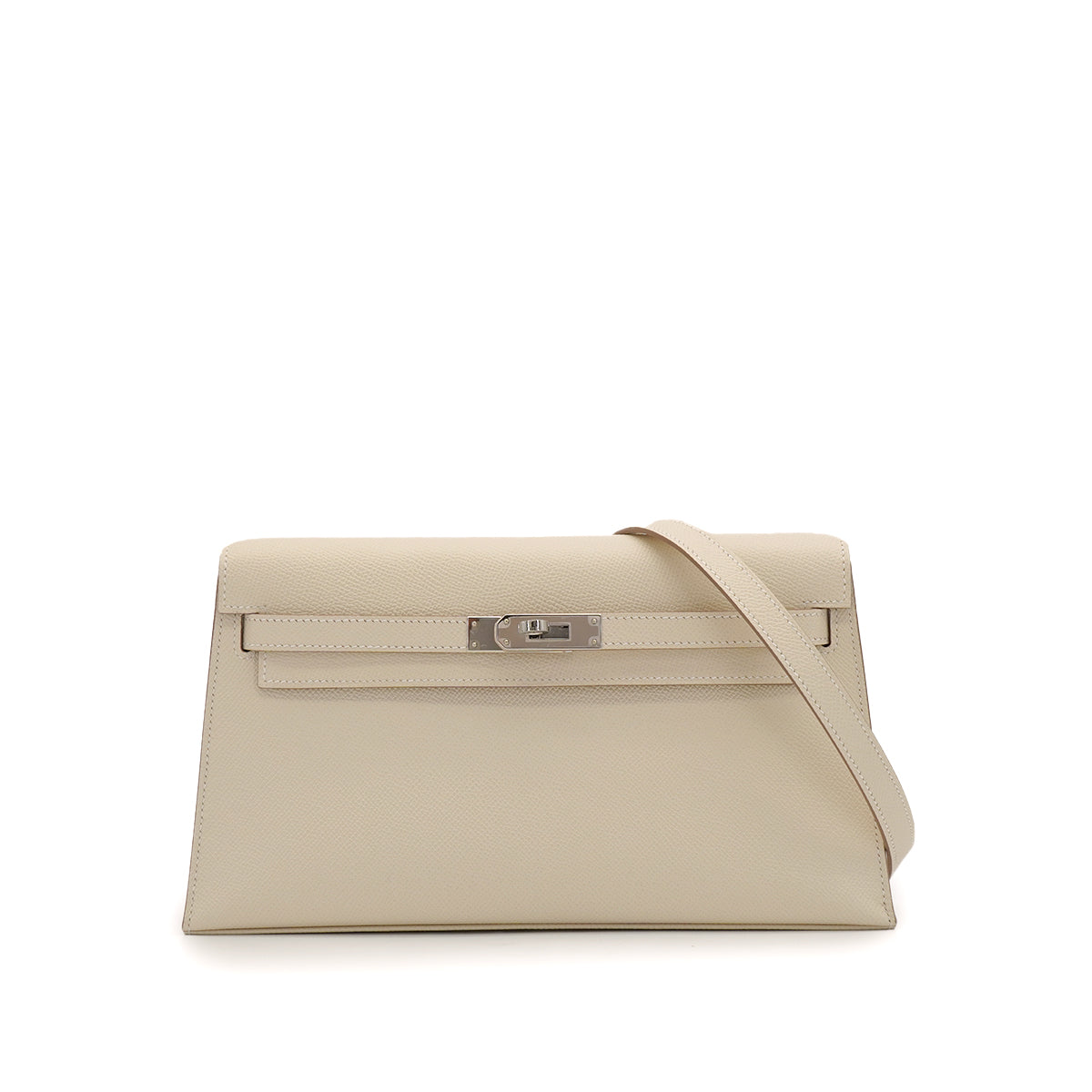HERMES KELLY ELAN CRAIE VEAU EPSOM CLUTCH SHOULDER BAG 2025 K PALLADIUM HARDWARE 90344351