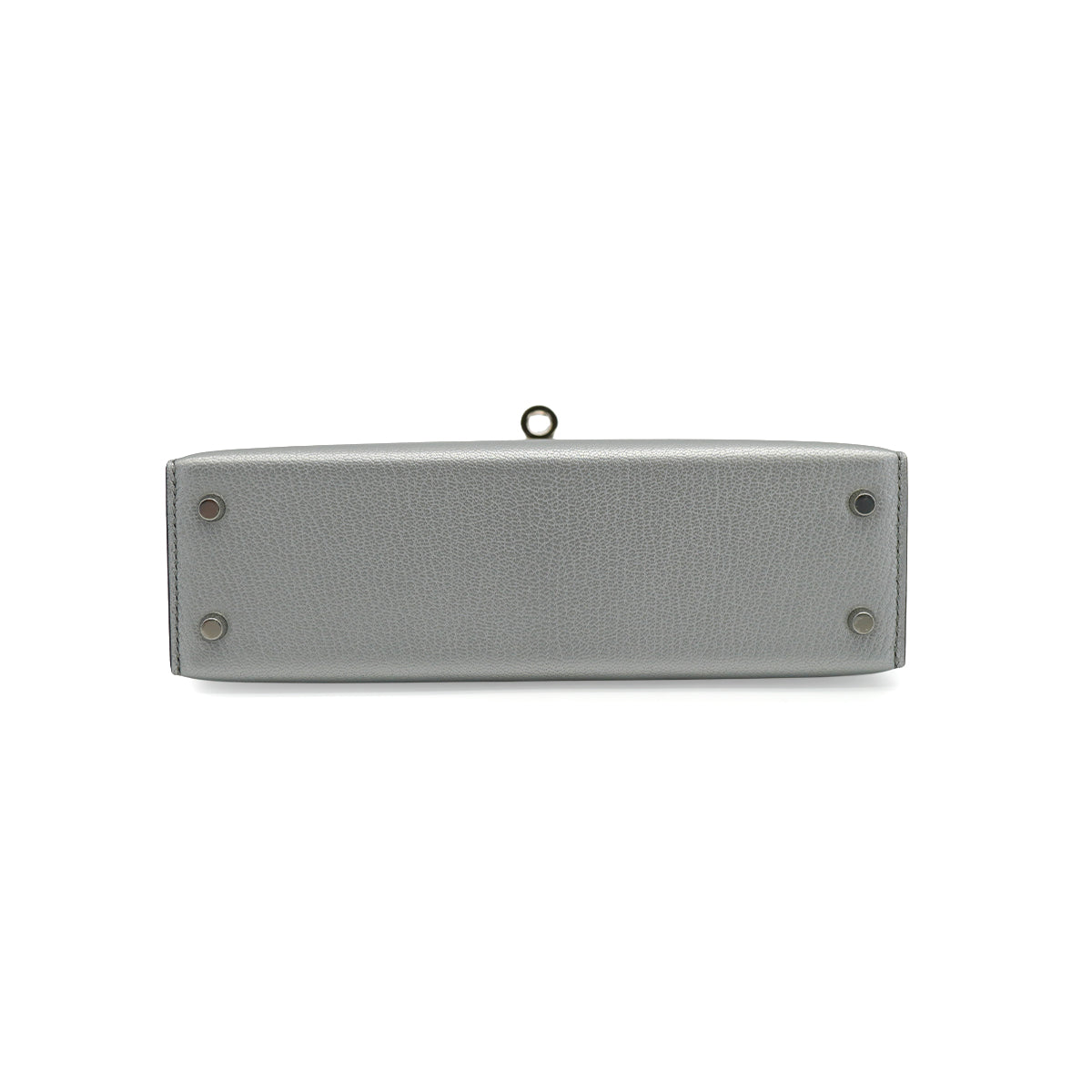 HERMES KELLY MINI 2 ARGENT CHEVRE CHAMKILA HAND SHOULDER BAG 2026 G STAMP PALLADIUM  HARDWARE 90342998