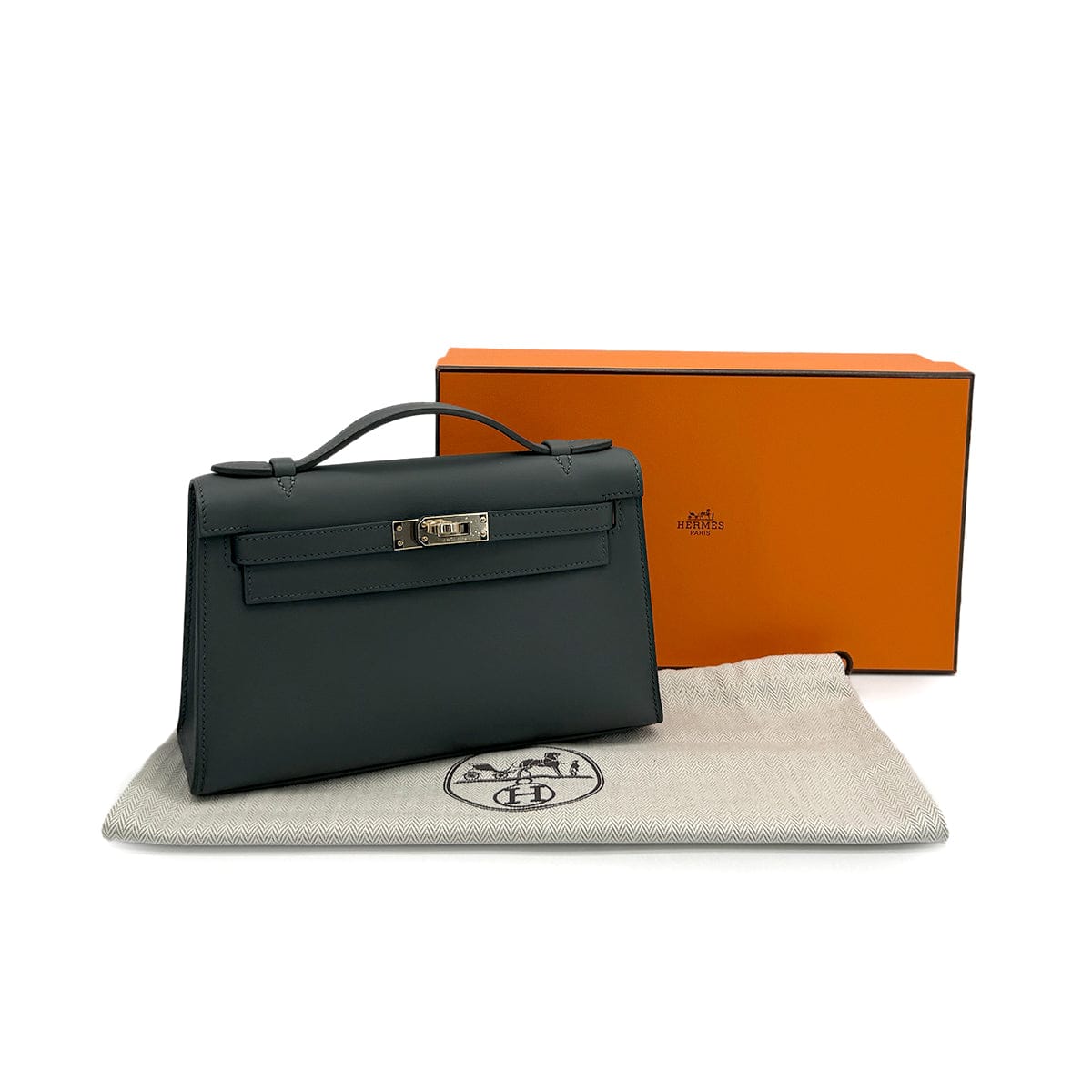 HERMES KELLY POCHETTE SELLIER VERT MANGROVE VEAU SWIFT HAND BAG 2025 K STAMP PERMABRASS GOLD HARDWARE 90321148