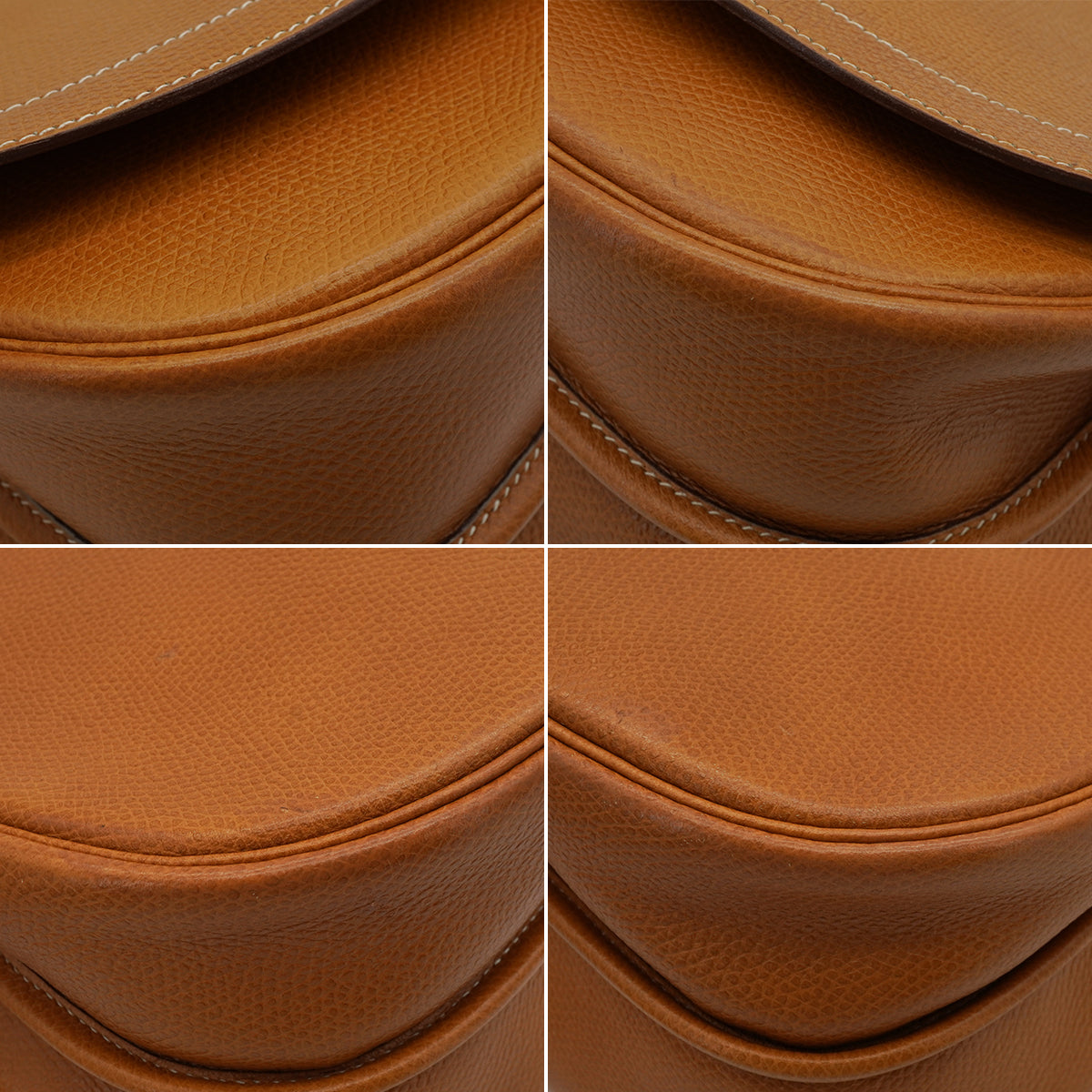 HERMES NATURAL COUCHEVEL WOOD SHOULDER BAG 1981 CIRCLE K GOLD HARDWARE 90341433