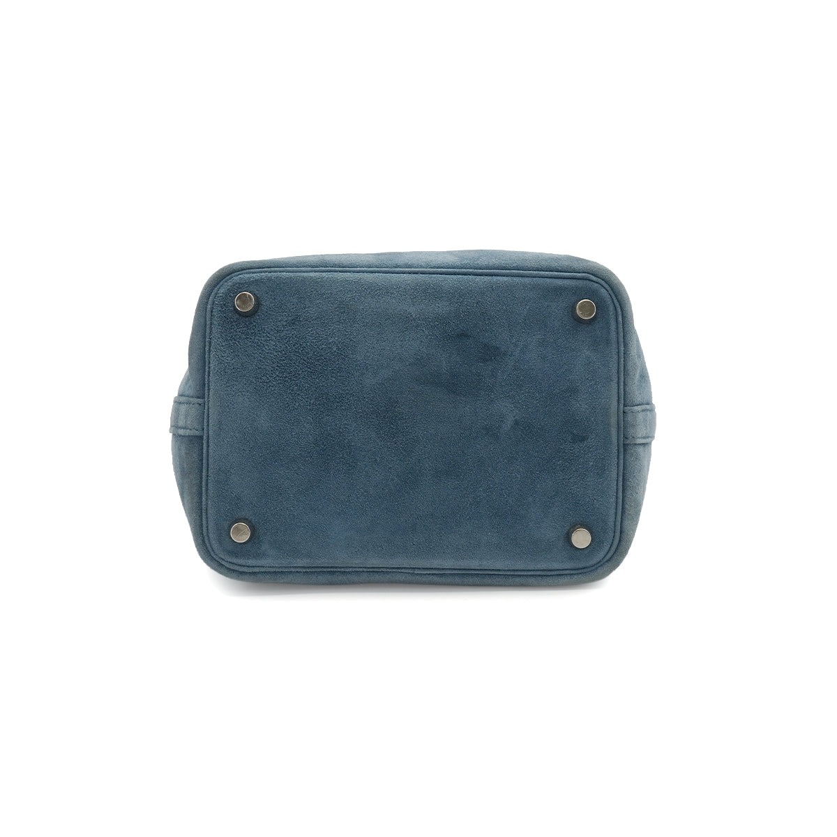 HERMES PICOTIN LOCK 18 PM BLUE DOBLIS 2003 SQUARE G PALLADIUM HARDWARE 90342441