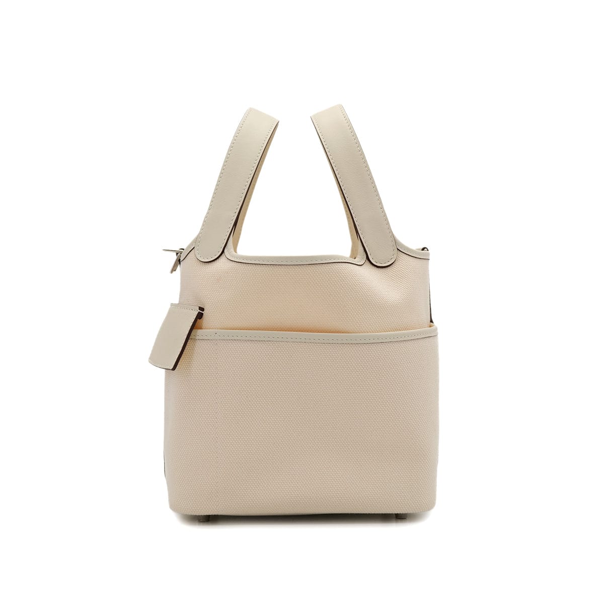 HERMES PICOTIN LOCK 18 PM CARGO POCKET NATA TOILE GOELAND VEAU SWIFT 2021 Z STAMP PALLADIUM HARDWARE 90320993