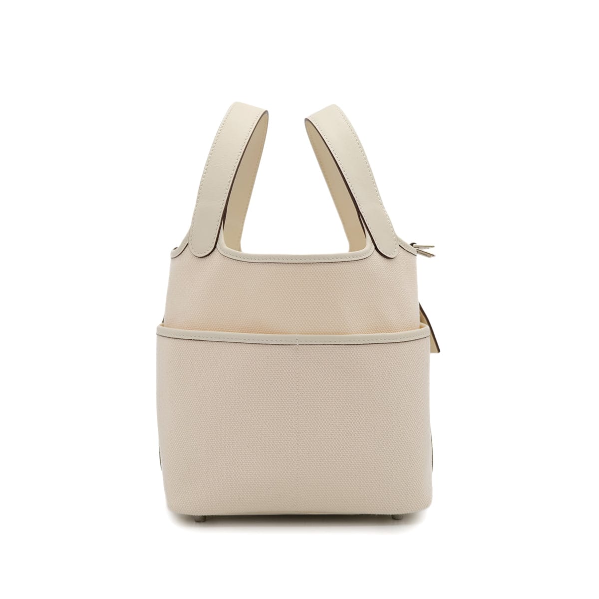 HERMES PICOTIN LOCK 18 PM CARGO POCKET NATA TOILE GOELAND VEAU SWIFT 2021 Z STAMP PALLADIUM HARDWARE 90320993