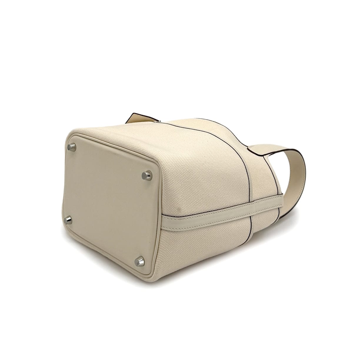 HERMES PICOTIN LOCK 18 PM CARGO POCKET NATA TOILE GOELAND VEAU SWIFT 2021 Z STAMP PALLADIUM HARDWARE 90320993