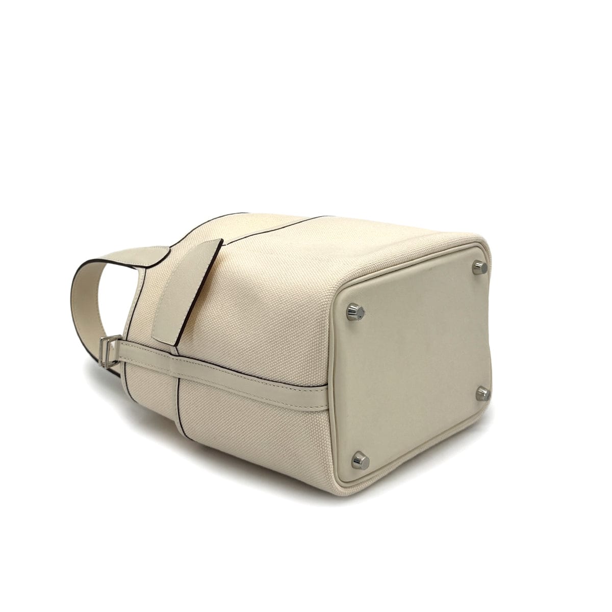 HERMES PICOTIN LOCK 18 PM CARGO POCKET NATA TOILE GOELAND VEAU SWIFT 2021 Z STAMP PALLADIUM HARDWARE 90320993