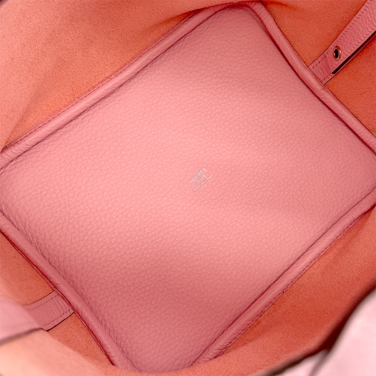 HERMES PICOTIN LOCK MM ROSE SAKURA TAURILLON CLEMENCE HAND BAG 2023 B STAMP PALLADIUM HARDWARE 90319697