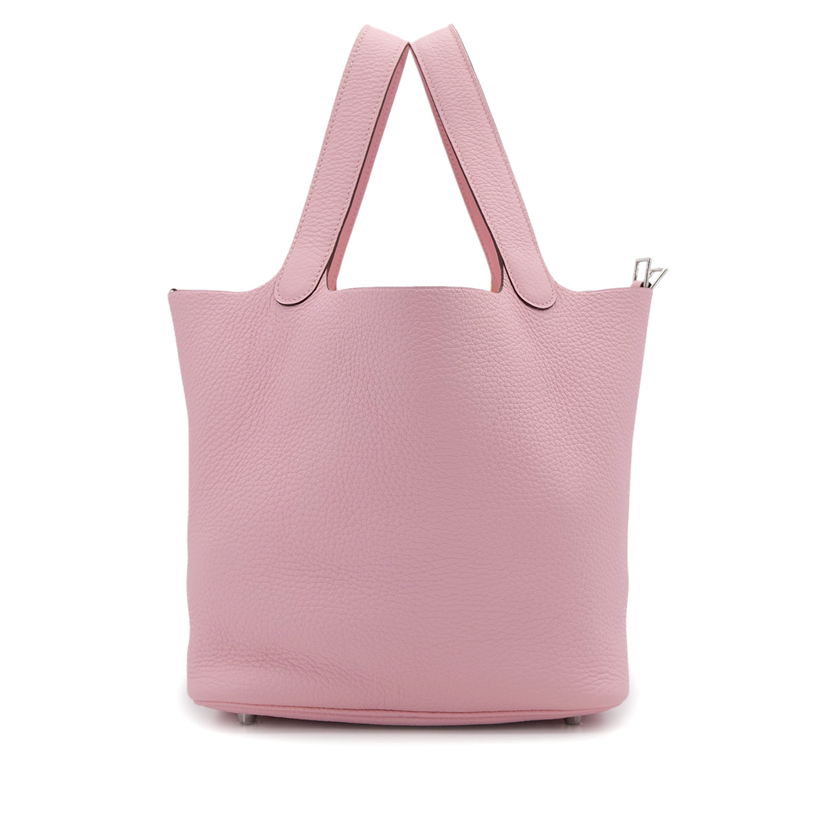 HERMES PICOTIN LOCK MM ROSE SAKURA TAURILLON CLEMENCE HAND BAG 2023 B STAMP PALLADIUM HARDWARE 90319697