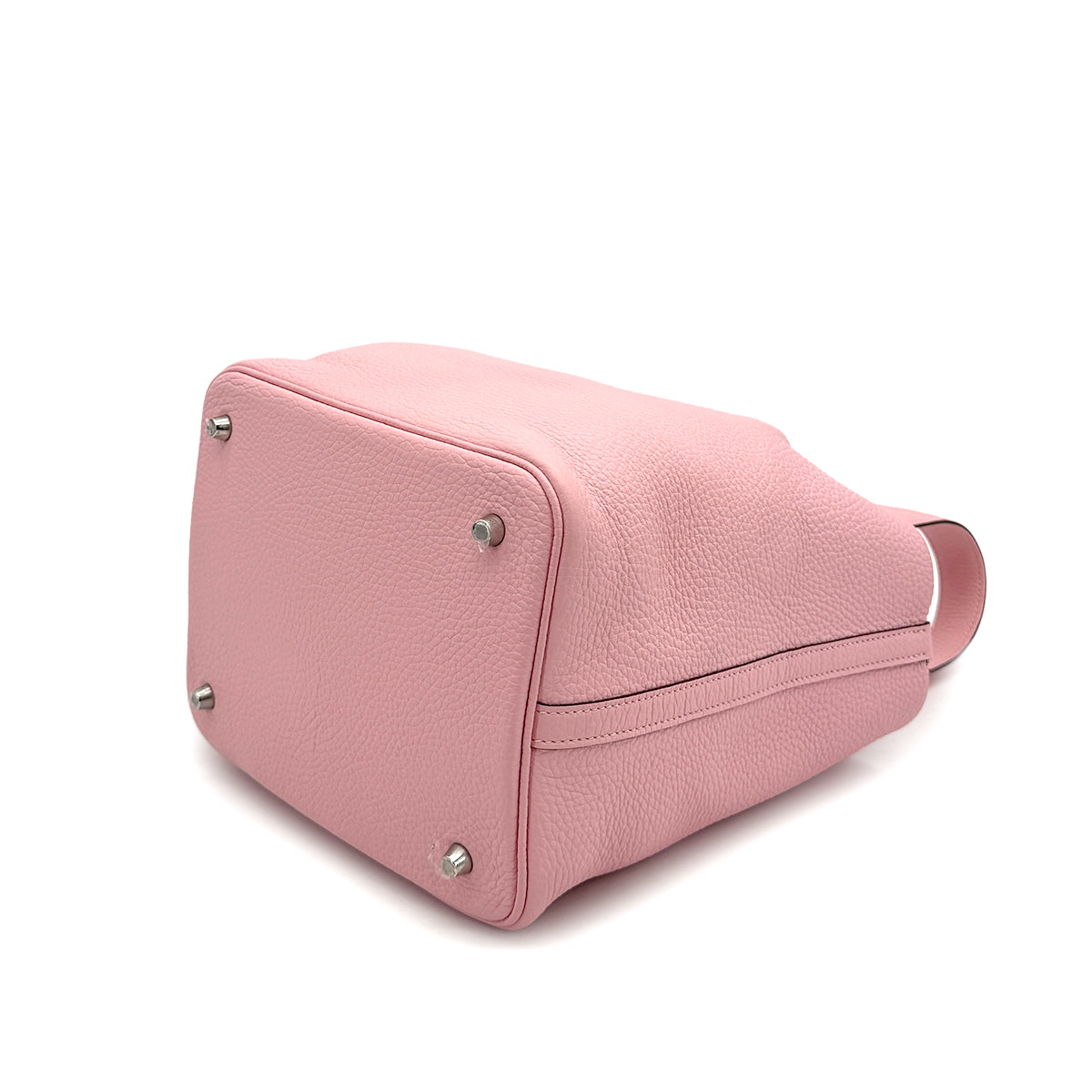 HERMES PICOTIN LOCK MM ROSE SAKURA TAURILLON CLEMENCE HAND BAG 2023 B STAMP PALLADIUM HARDWARE 90319697