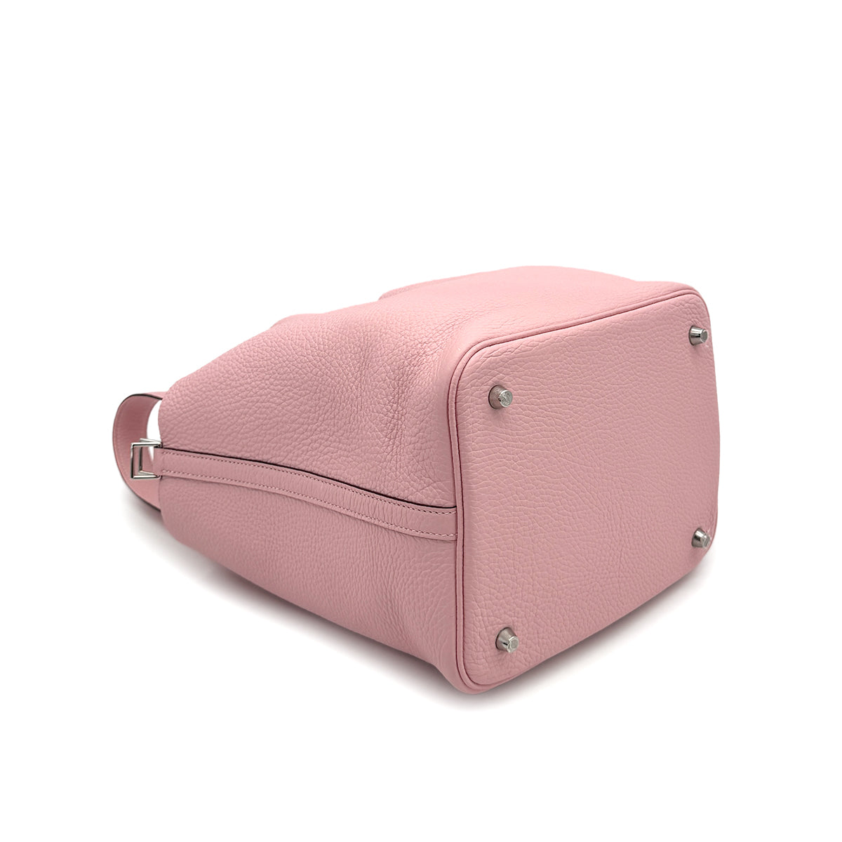 HERMES PICOTIN LOCK MM ROSE SAKURA TAURILLON CLEMENCE HAND BAG 2023 B STAMP PALLADIUM HARDWARE 90319697