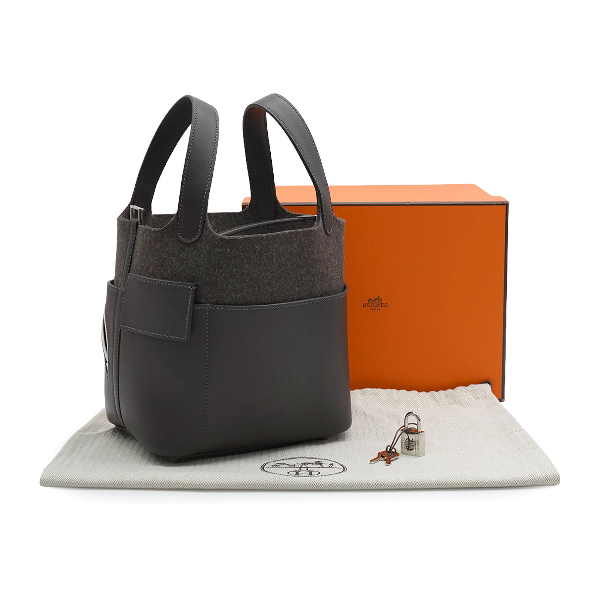 HERMES PICOTIN LOCK PM GO TEAM EBENE FEUTRE SWIFT 2024 W STAMP 90334273