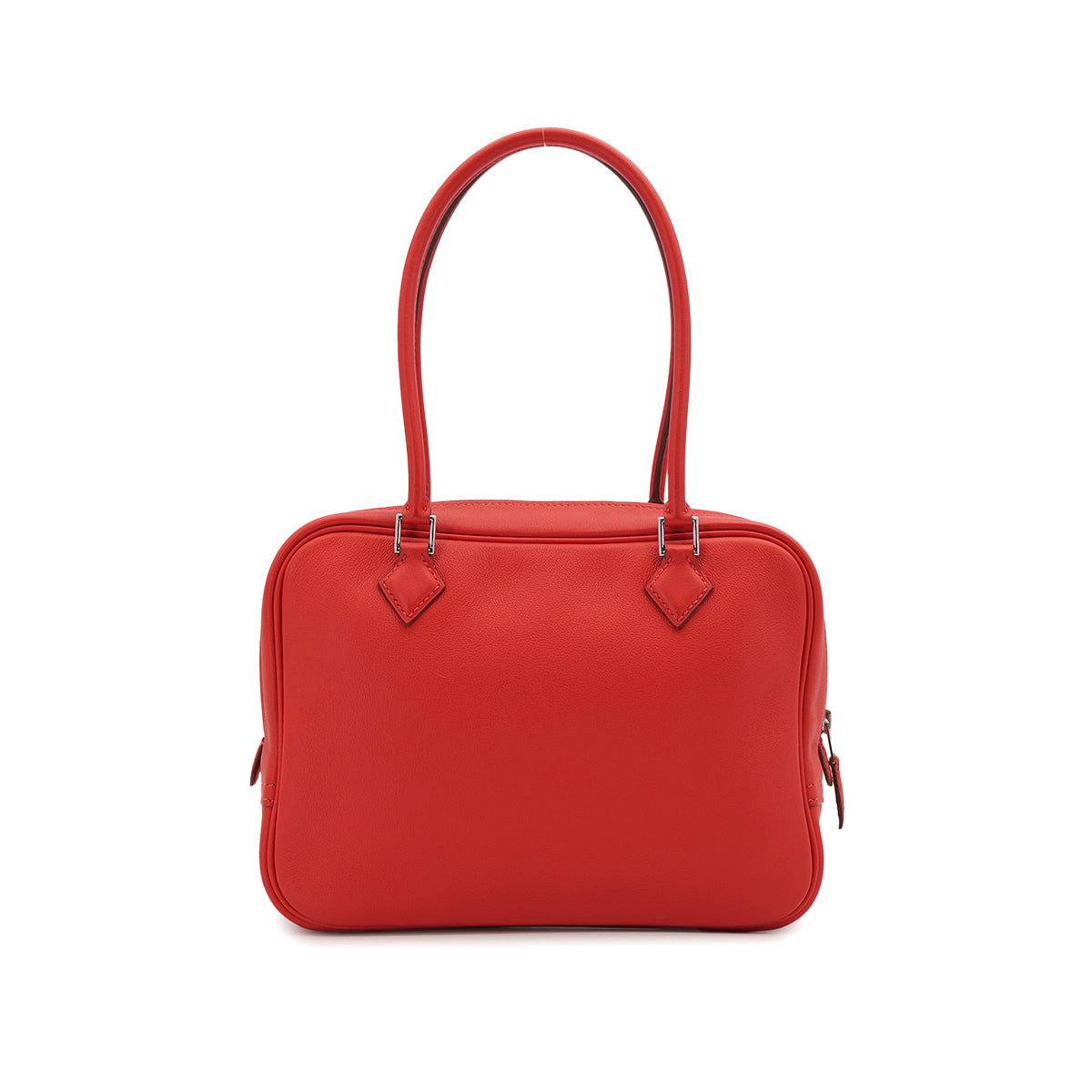 HERMES PLUME MINI CAPUCINE VEAU SWIFT HAND BAG 2014 SQUARE R PALLADIUM HARDWARE 90319918