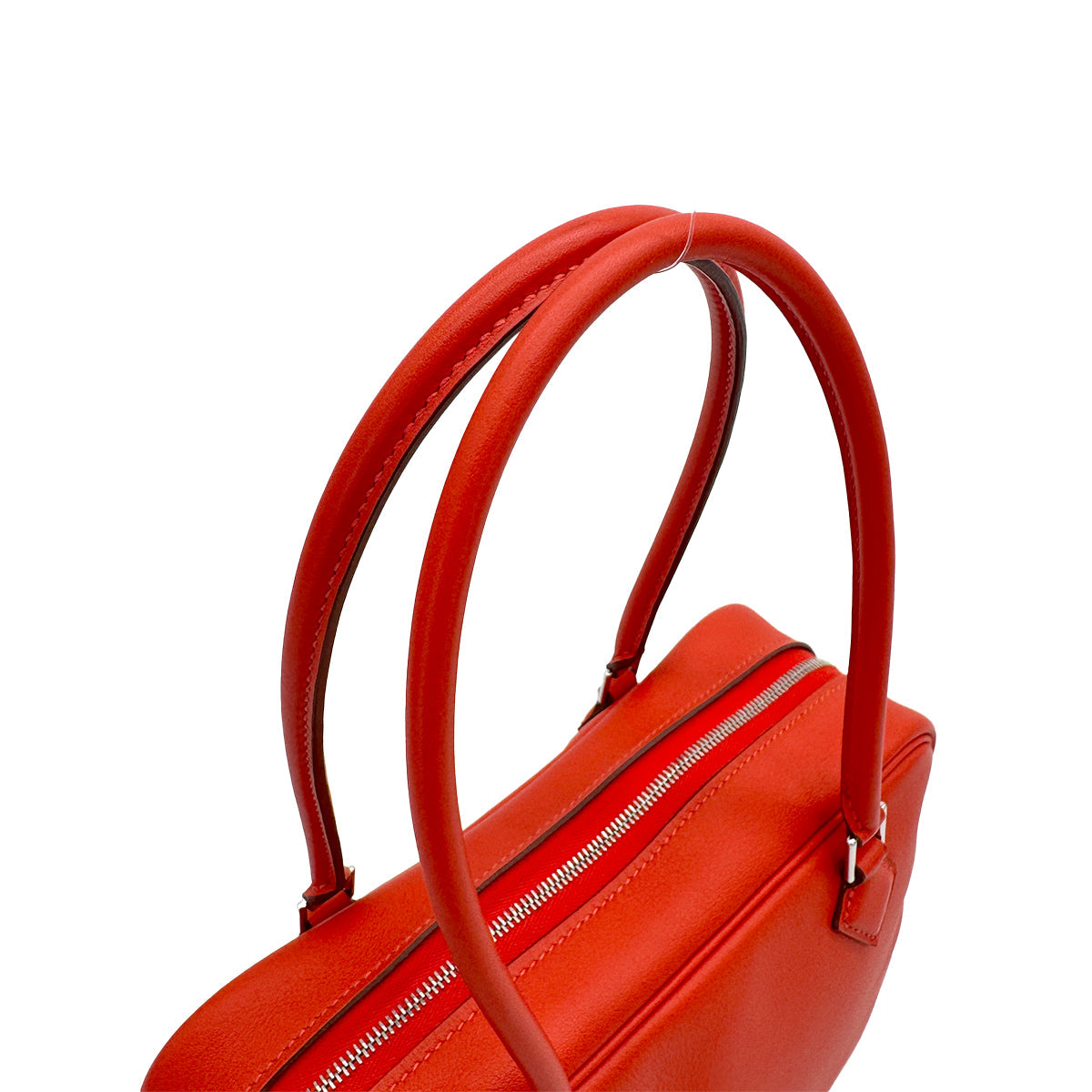 HERMES PLUME MINI CAPUCINE VEAU SWIFT HAND BAG 2014 SQUARE R PALLADIUM HARDWARE 90319918