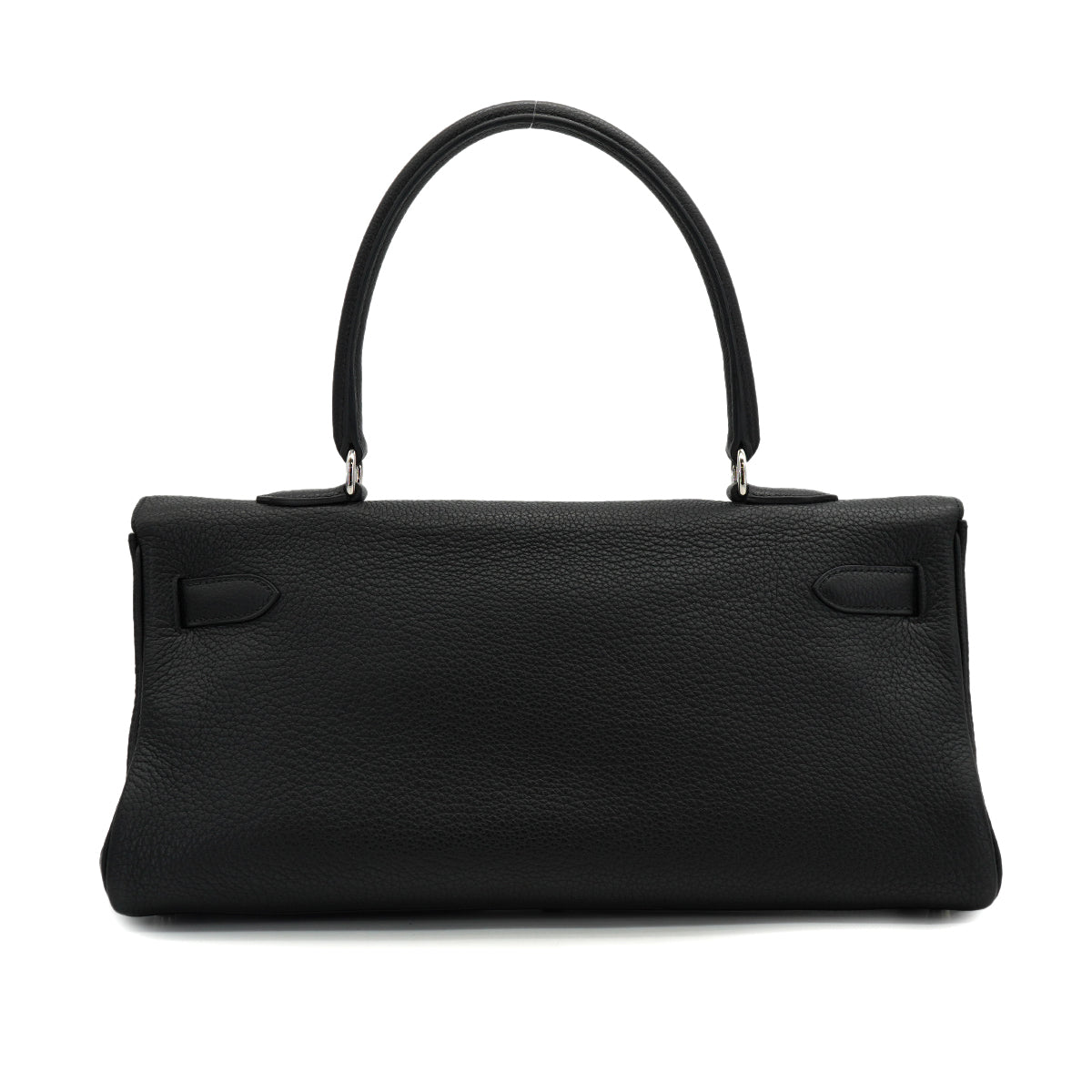 HERMES SHOULDER KELLY 40 BLACK TAURILLON CLEMENCE HAND BAG 2008 SQUARE L PALLADIUM HARDWARE 90327154