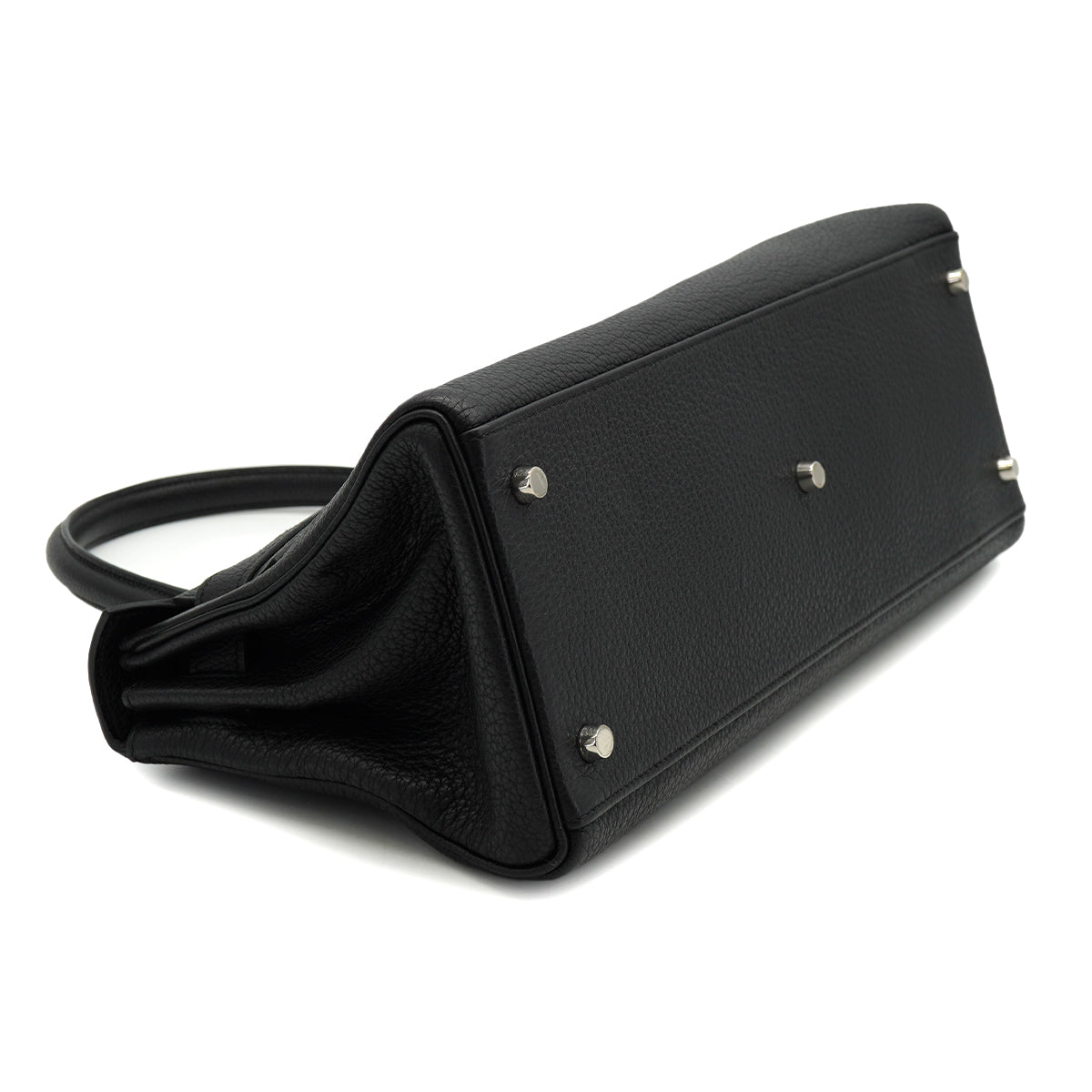 HERMES SHOULDER KELLY 40 BLACK TAURILLON CLEMENCE HAND BAG 2008