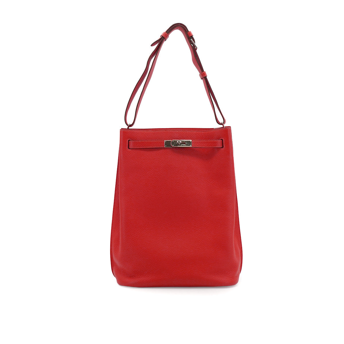 HERMES SO KELLY 26 ROUGE PIVOINE TOGO SHOULDER BAG 2014 SQUARE R PALLADIUM HARDWARE 90335824