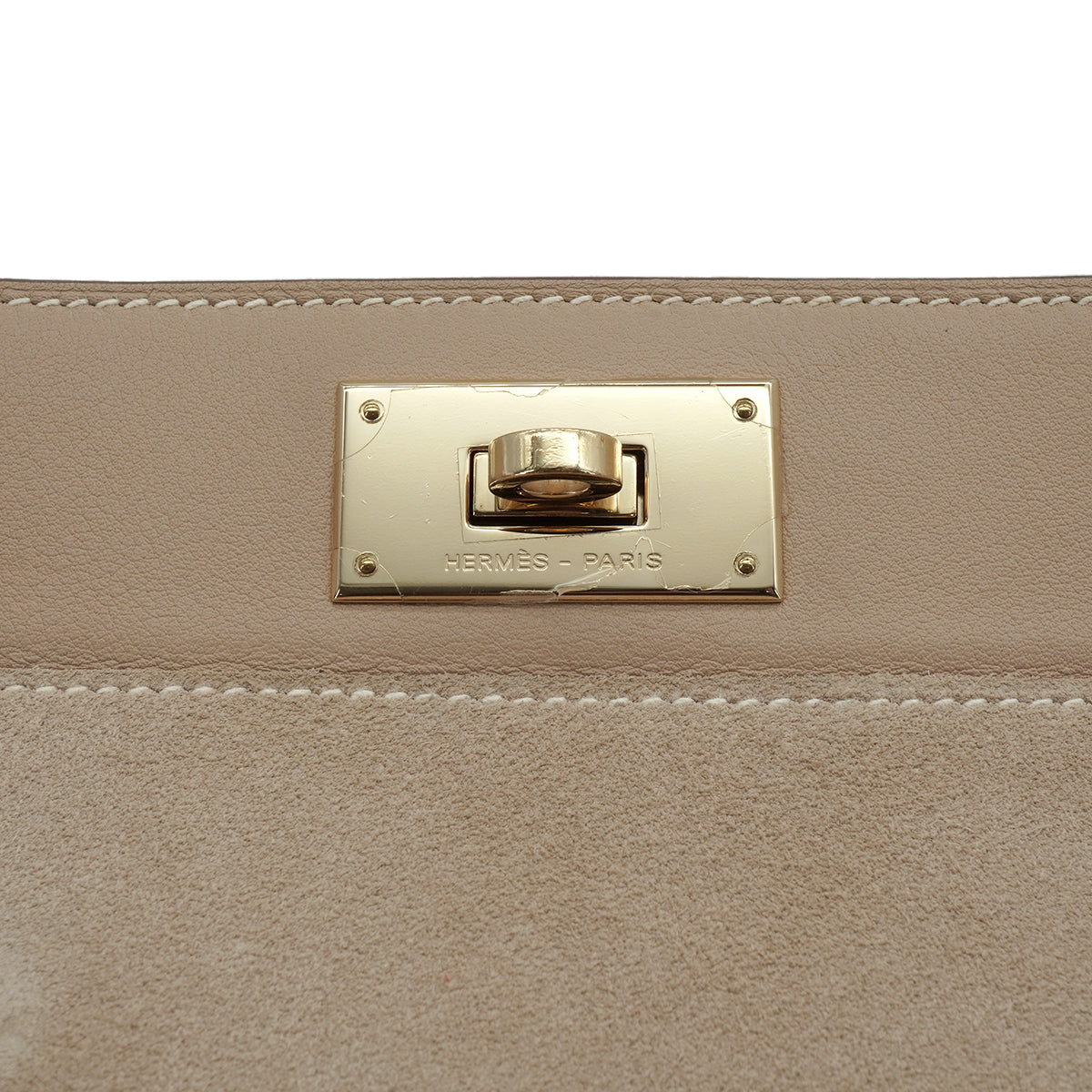 HERMES TOOLBOX 20 ETOUPE DOBRIS 2012 SQUARE P GOLD HARDWARE 90350191