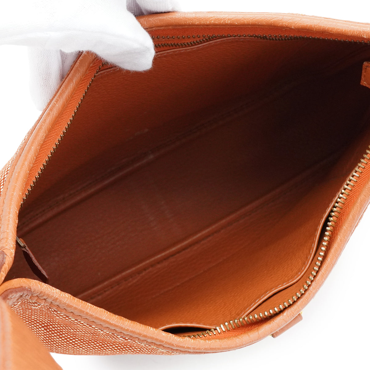HERMES TRIM 31 BROWN TAURILLON CLEMENCE TOILE H SHOULDER BAG 1997 SQUARE A GOLD HARDWARE 90337285