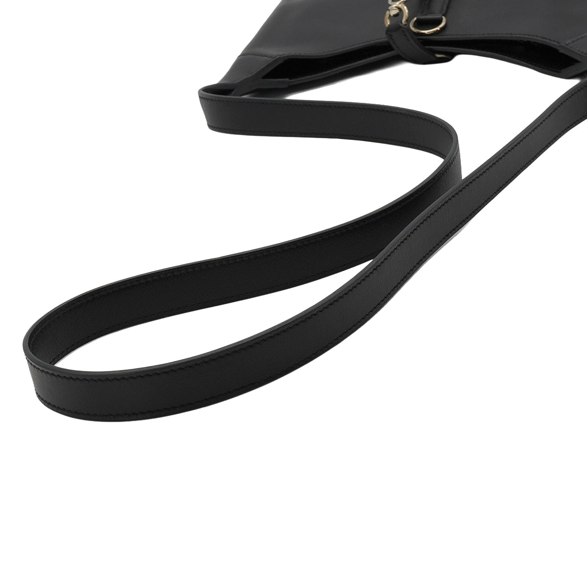 HERMES TRIM DUO 24 BLACK EVER GRAIN SHOULDER BAG 2020 Y STAMP PALLADIUM HARDWARE 90347930