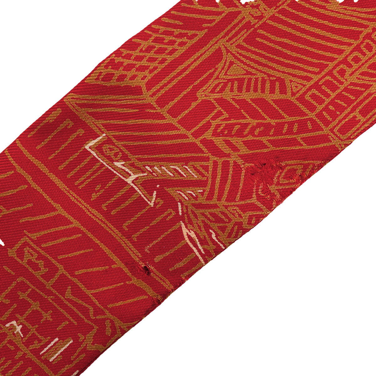 HERMES TWILLY LAIR DE GINZA SCARF RED SILK 90325940