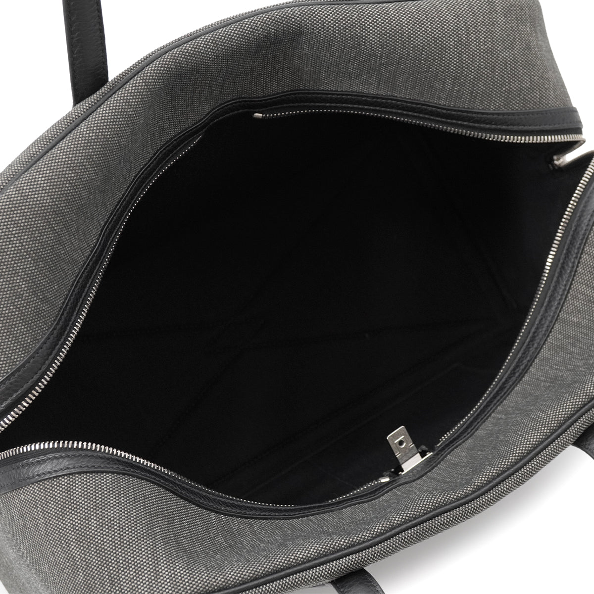 HERMES VICTORIA2 43 BLACK GRAY TOILE TECHNIQUE TAURILLON CLEMENCE 2015 T STAMP 90331369