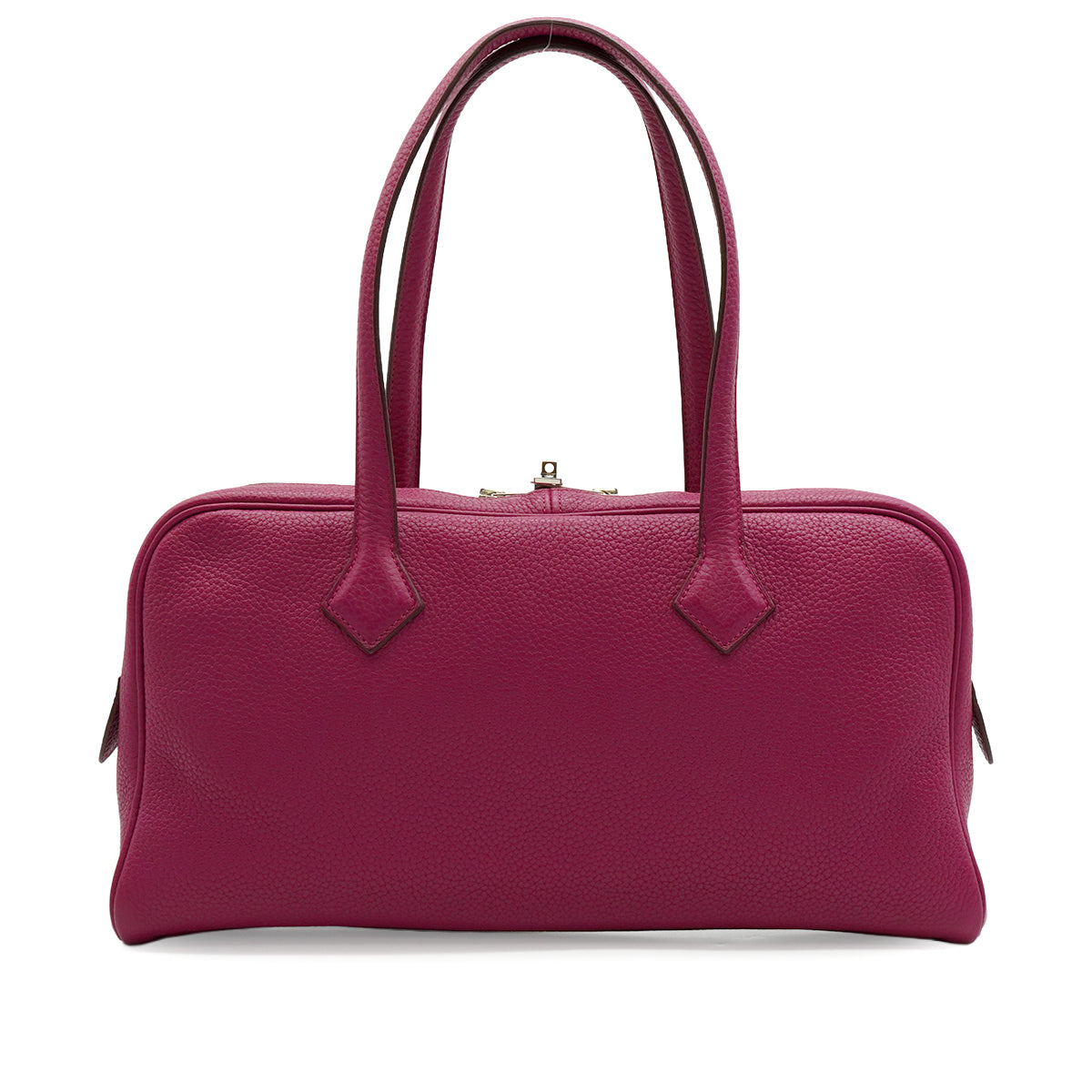 HERMES VICTORIA ELAN 38 TOSCA TAURILLON CLEMENCE HAND BAG 2011 SQUARE O PALLADIUM HARDWAR 90338301