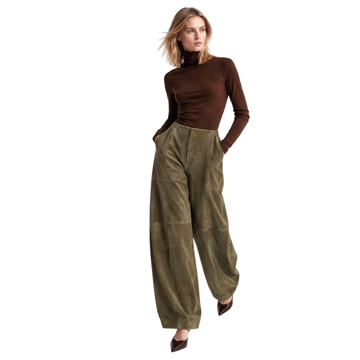 HIGH-WAISTED TROUSERS بنطلون “ELENA STAKHOV”