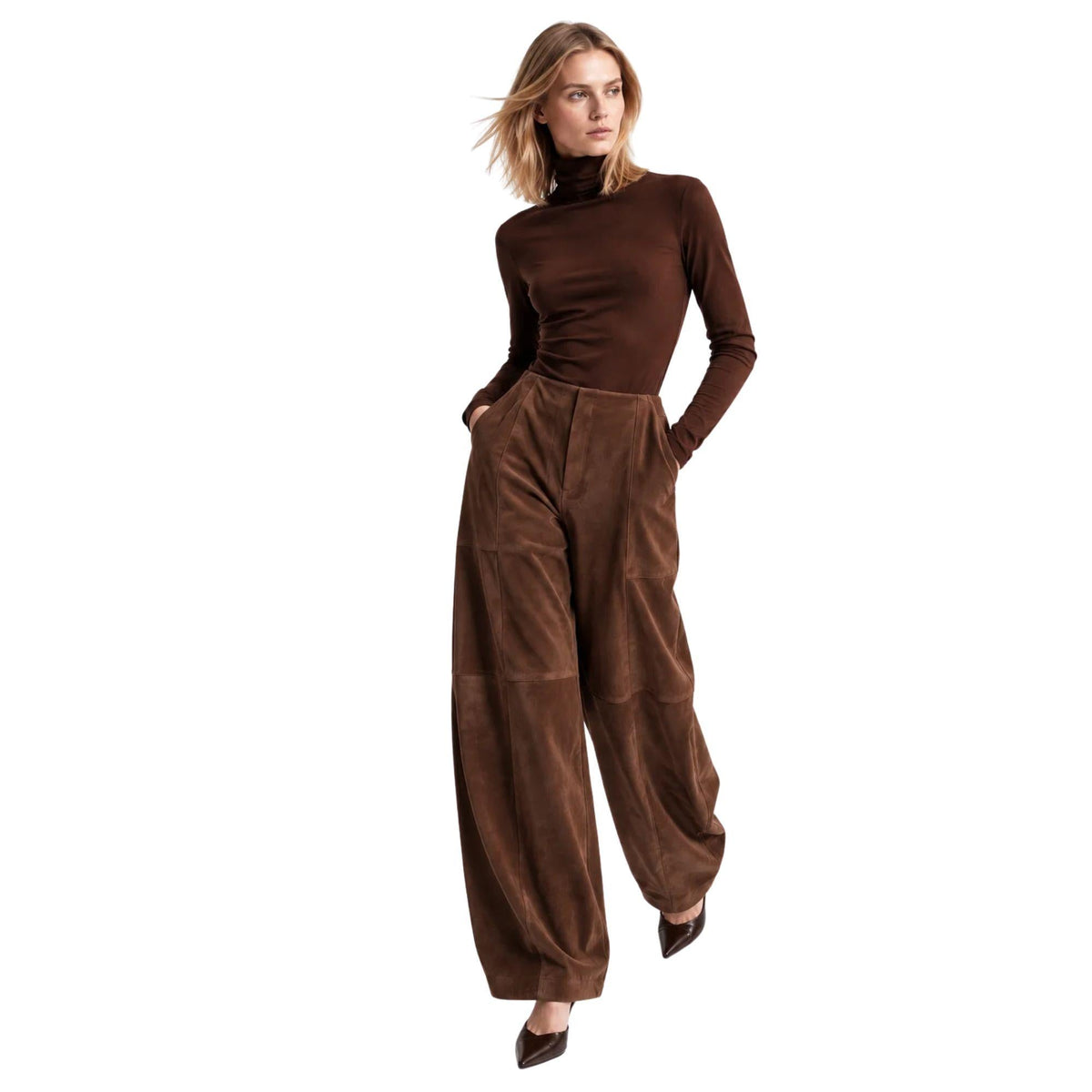 HIGH-WAISTED TROUSERS بنطلون “ELENA STAKHOV”