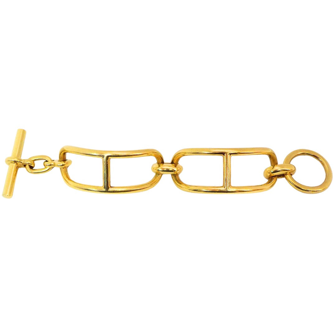 Hermes Chaine D'Ancre 18K Yellow Gold Toggle Bracelet ASC5229