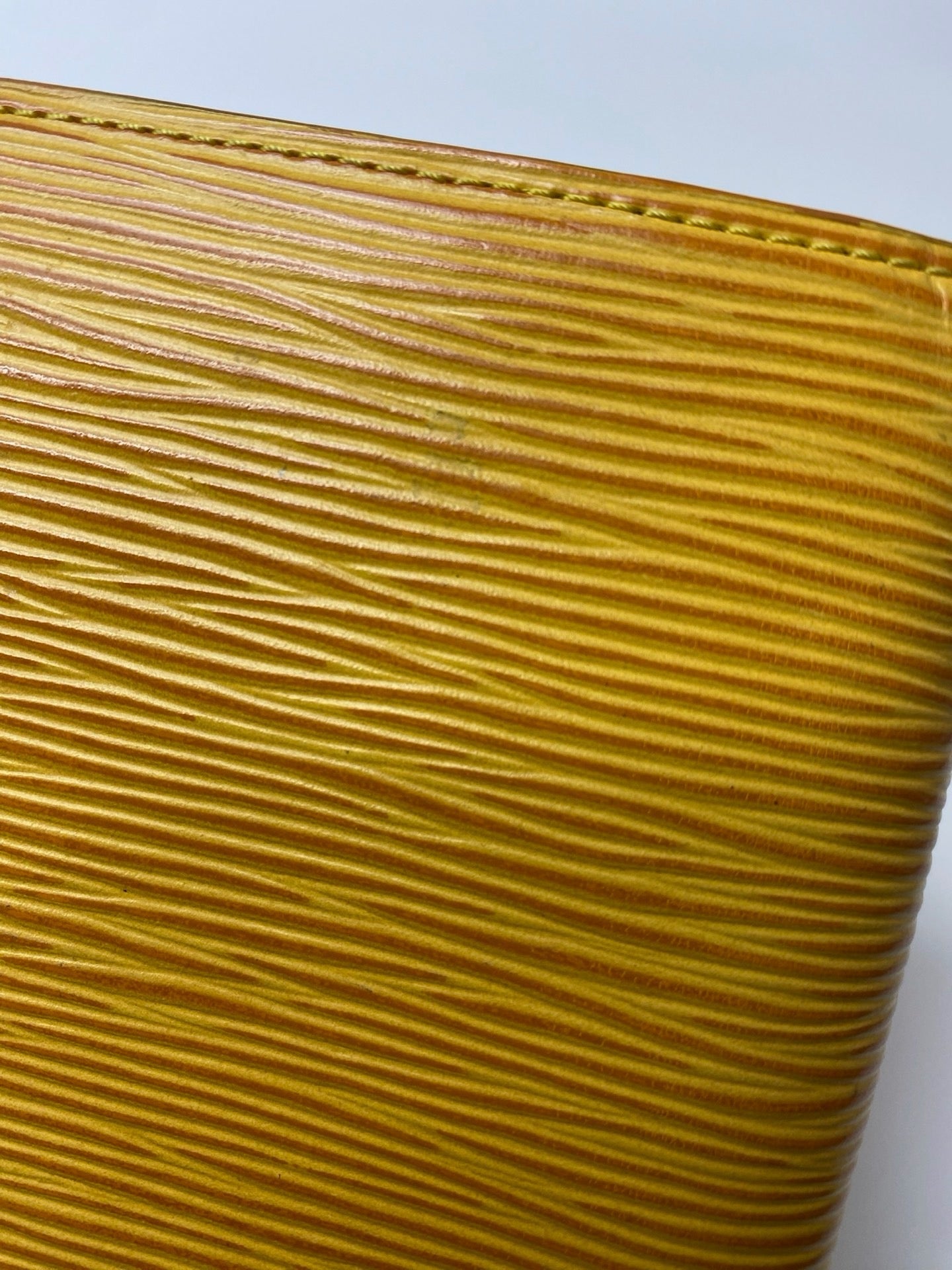 Louis Vuitton Epi six-ring agenda cover detail