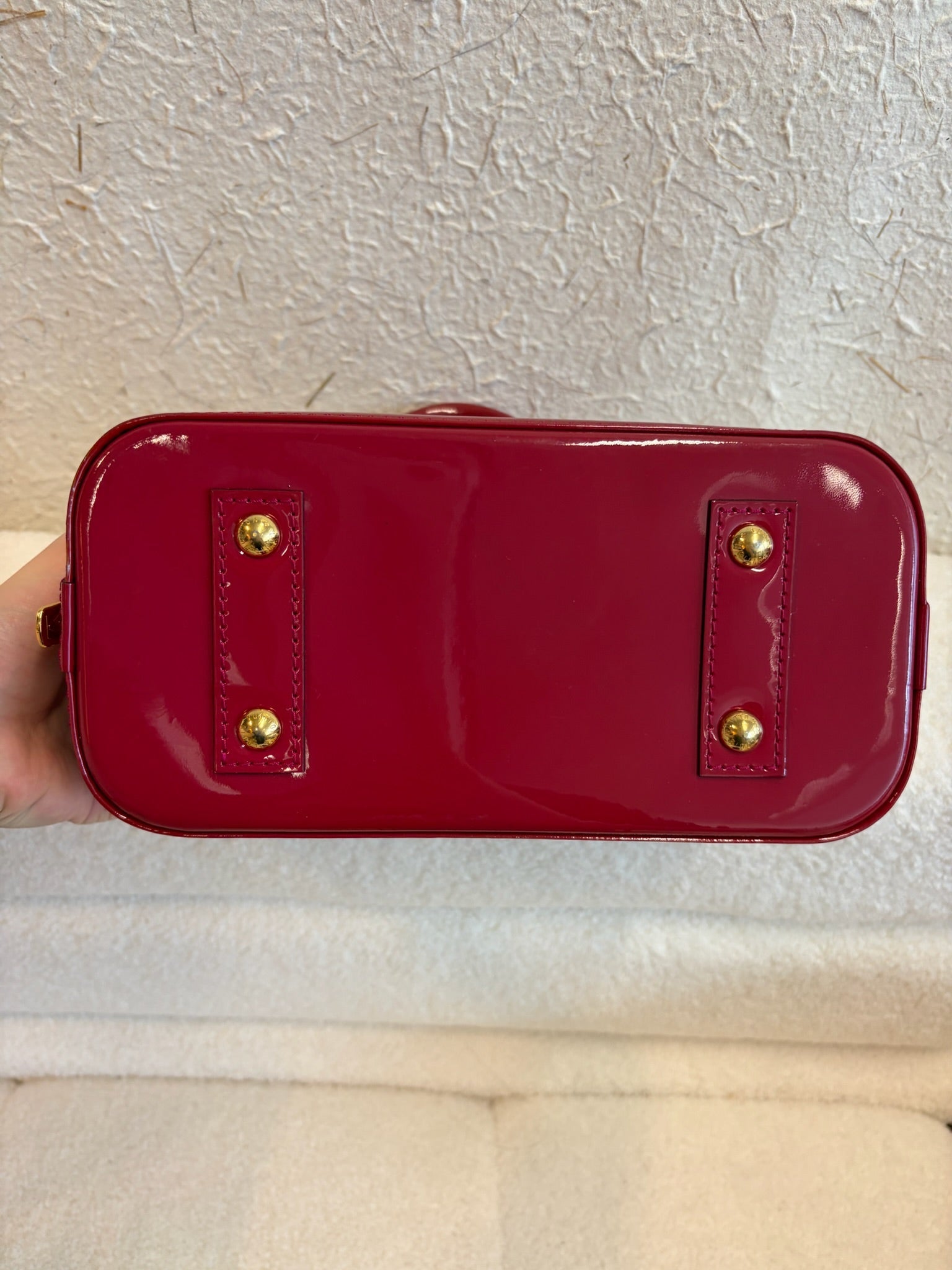 Louis Vuitton Alma BB dark red image 5