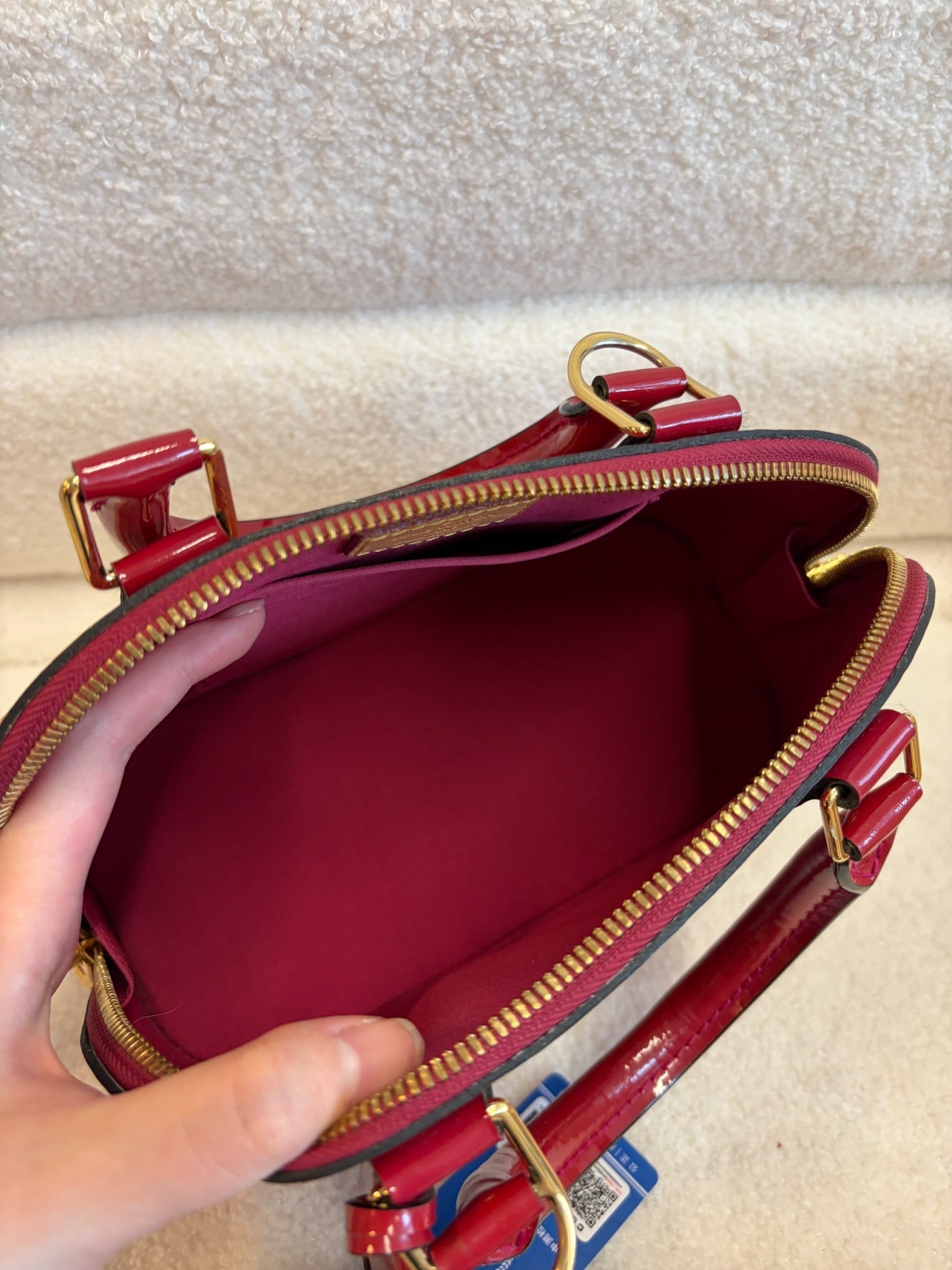 Louis Vuitton Alma BB dark red image 6