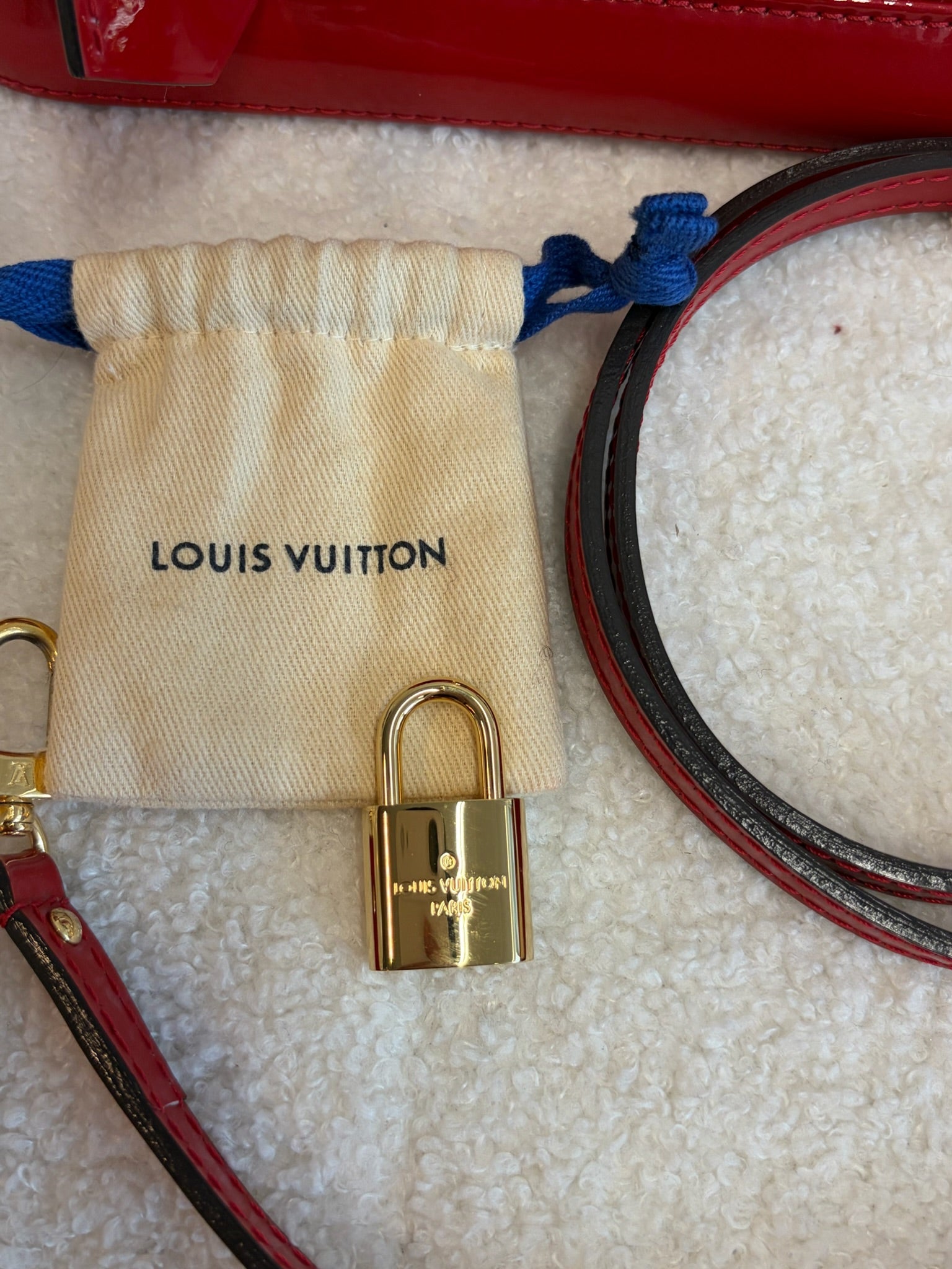 Louis Vuitton Alma BB red image 5