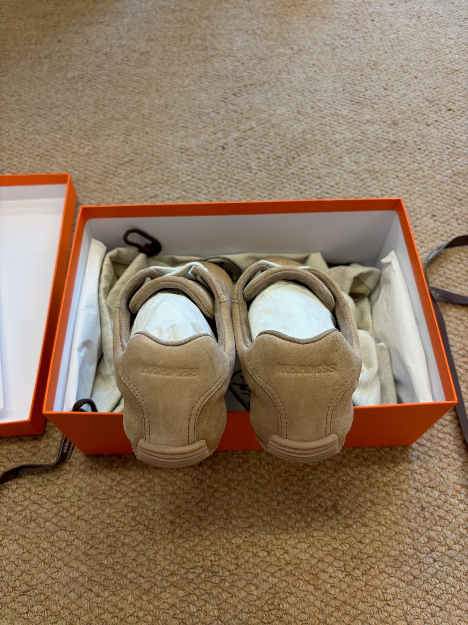 Hermes Jet sneaker beige suede size 39 detail 10