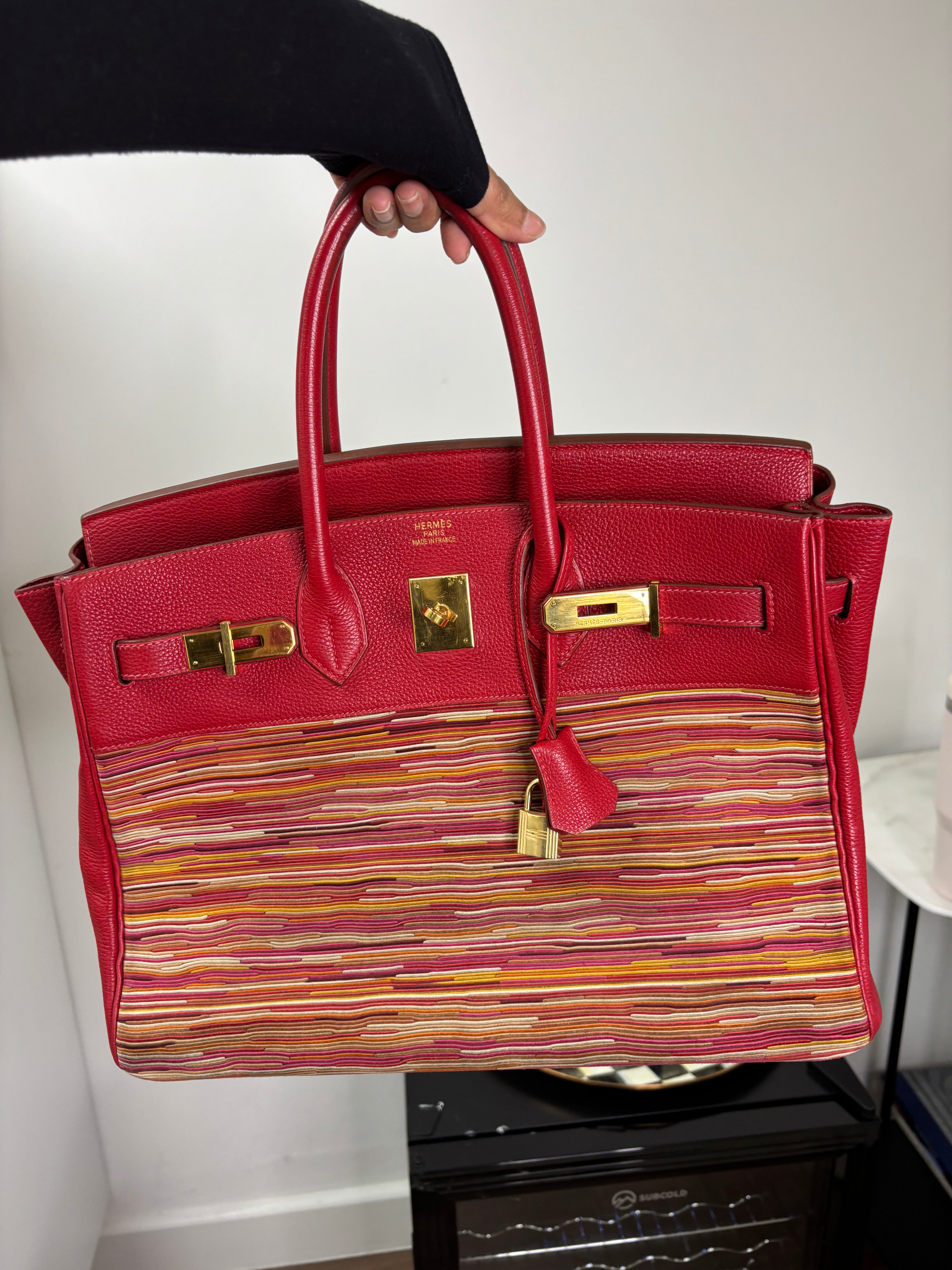 Hermes Birkin 35 rouge Casque - Lema